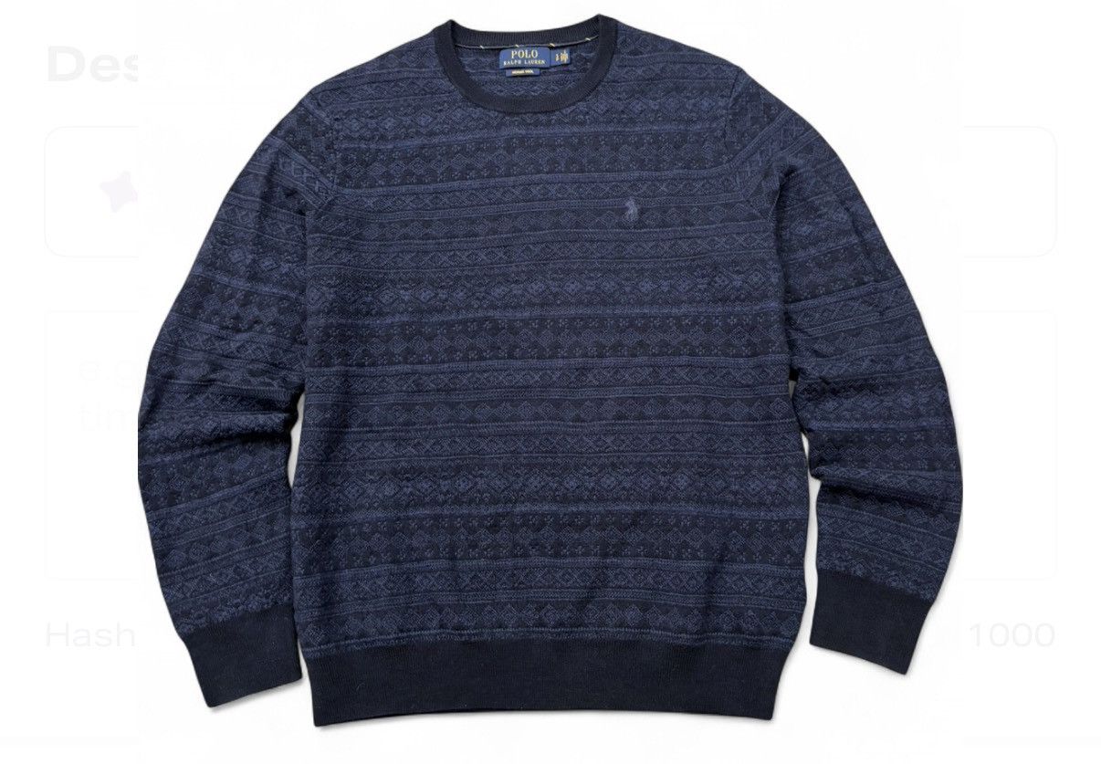 Polo Ralph Lauren Fair Isle Wool Crewneck Sweater Size US M / EU 48-50 / 2 - 1 Thumbnail