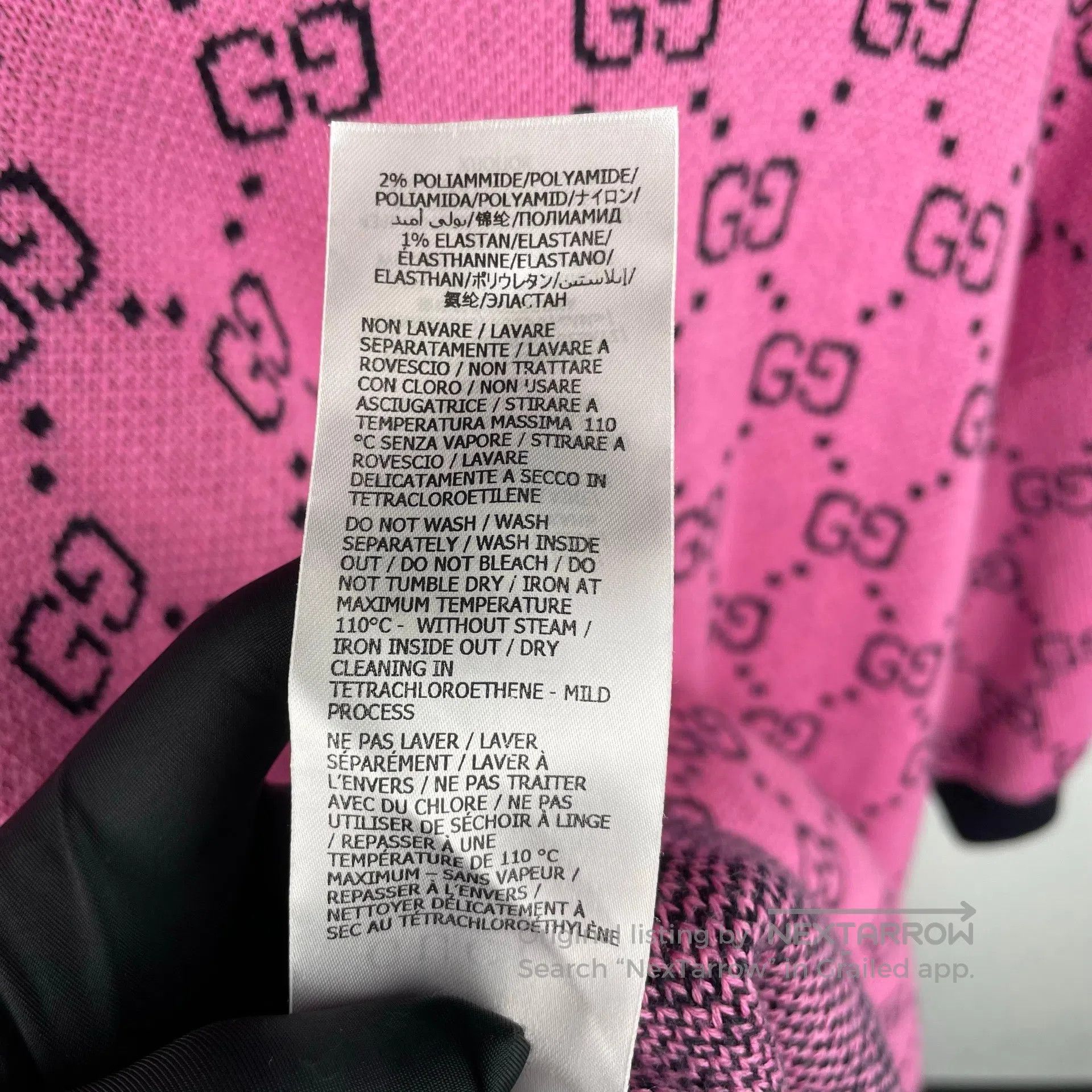 Gucci Guicci Double G full logo pink wool sweater| Size S / US 4 / IT 40 - 7 Thumbnail