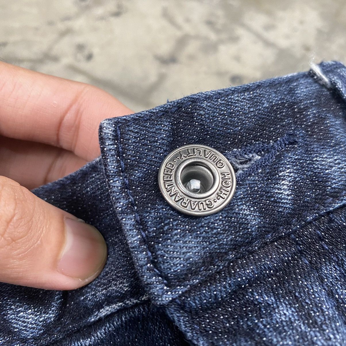 If Six Was Nine × Japanese Brand × Le Grande Bleu (L.G.B.) Snake Acid Washed Gothic Bondage Jeans Size US 34 / EU 50 - 5 Thumbnail