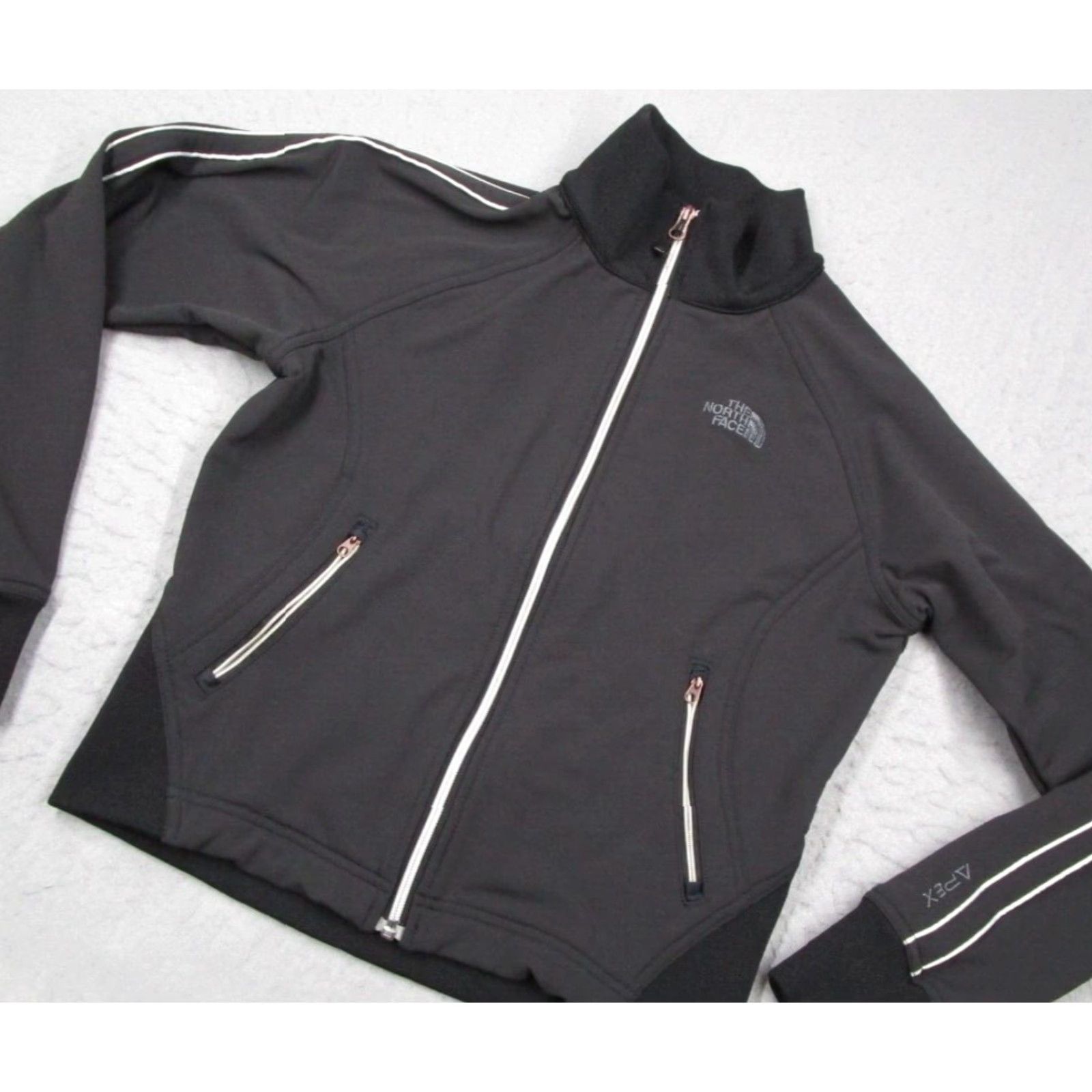 The North Face The North Face Jacket Women Small Black Apex Full Zip Softshell Outdoor AXL3 Size S / US 4 / IT 40 - 2 Thumbnail