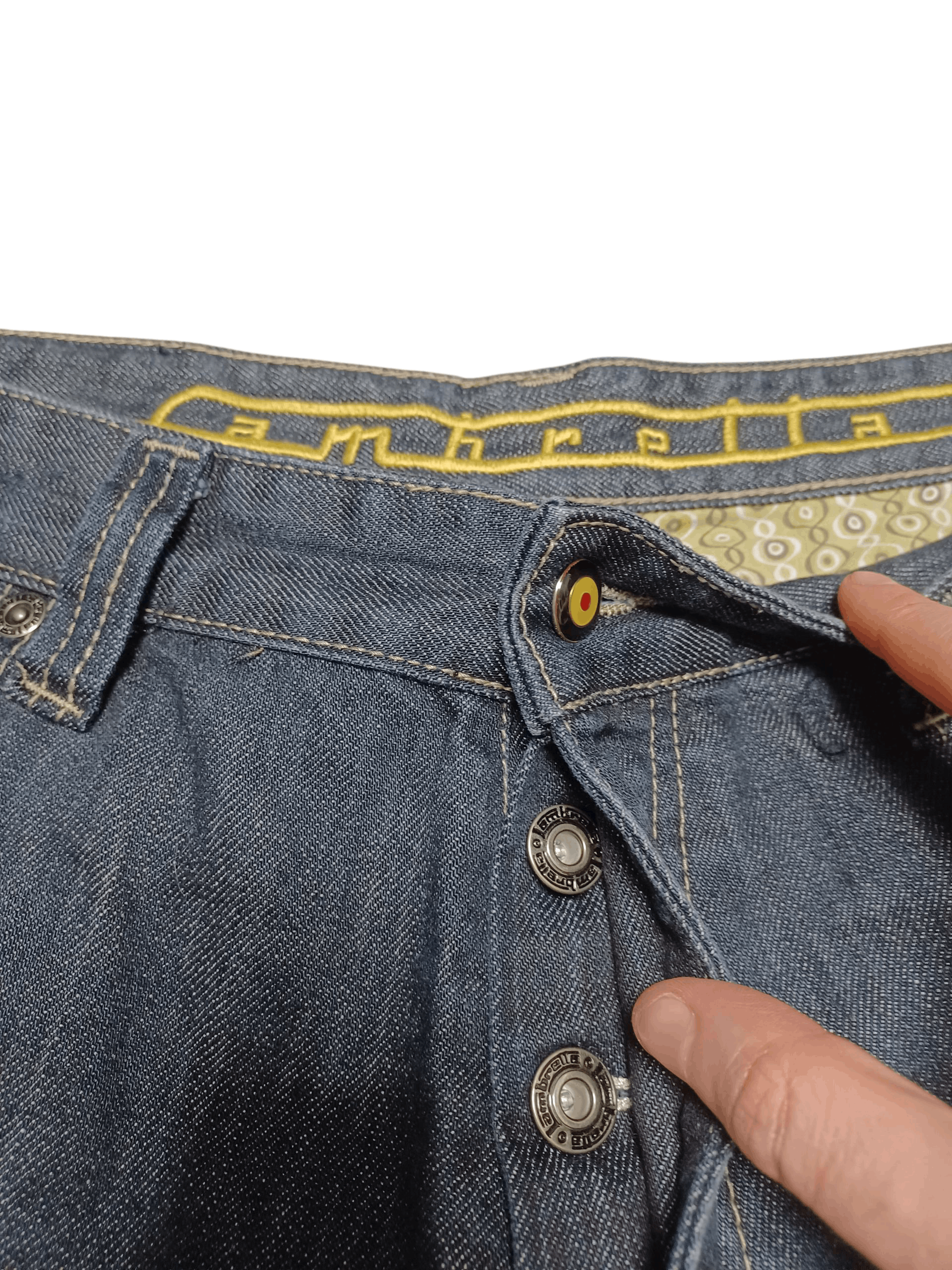 Lambretta LAMBRETTA BIG LOGO EMBROIDERED W36 JEANS DENIM Size US 36 / EU 52 - 4 Thumbnail
