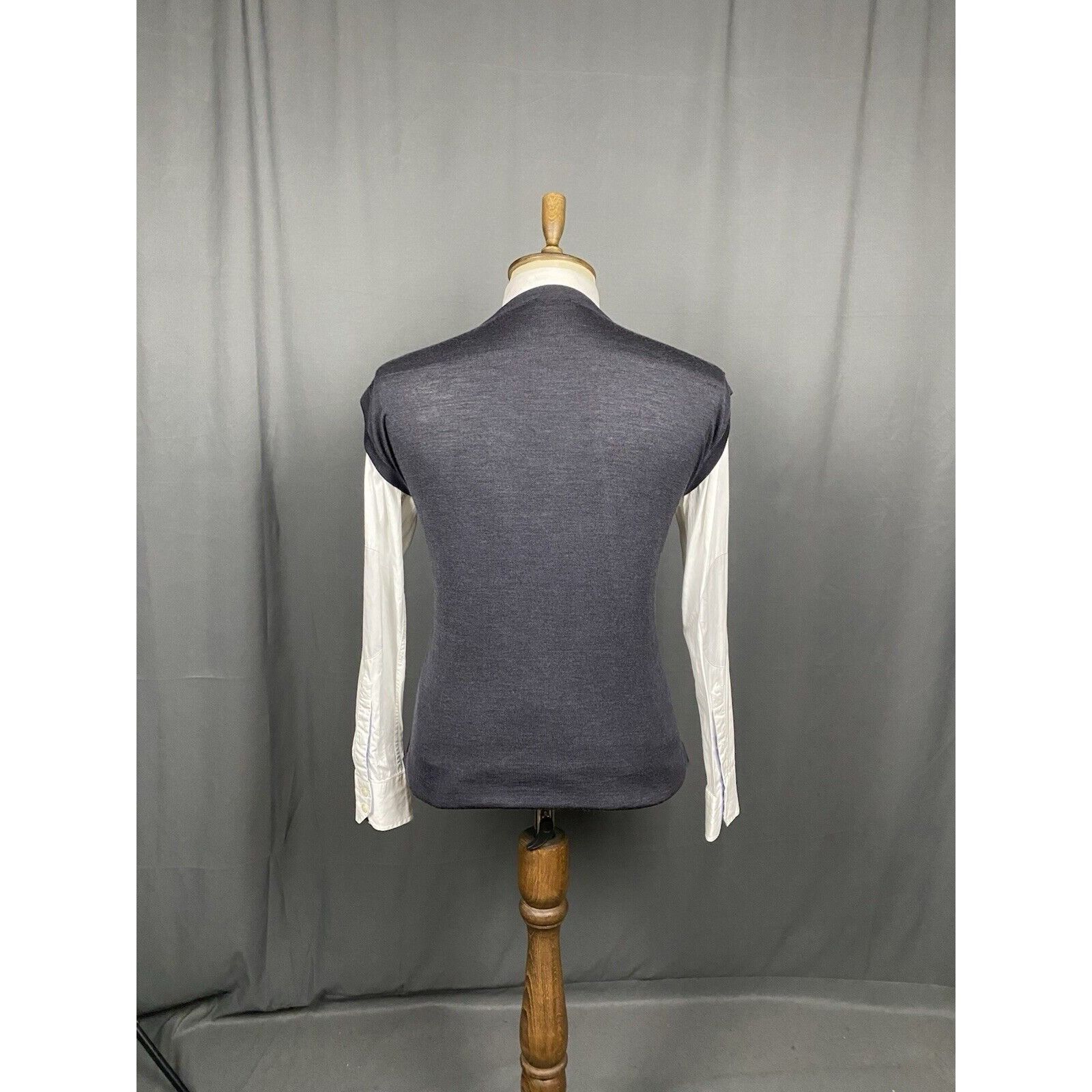 Dior Dior Homme Men's Gray Wool Silk Vest Size M Size US M / EU 48-50 / 2 - 7 Thumbnail