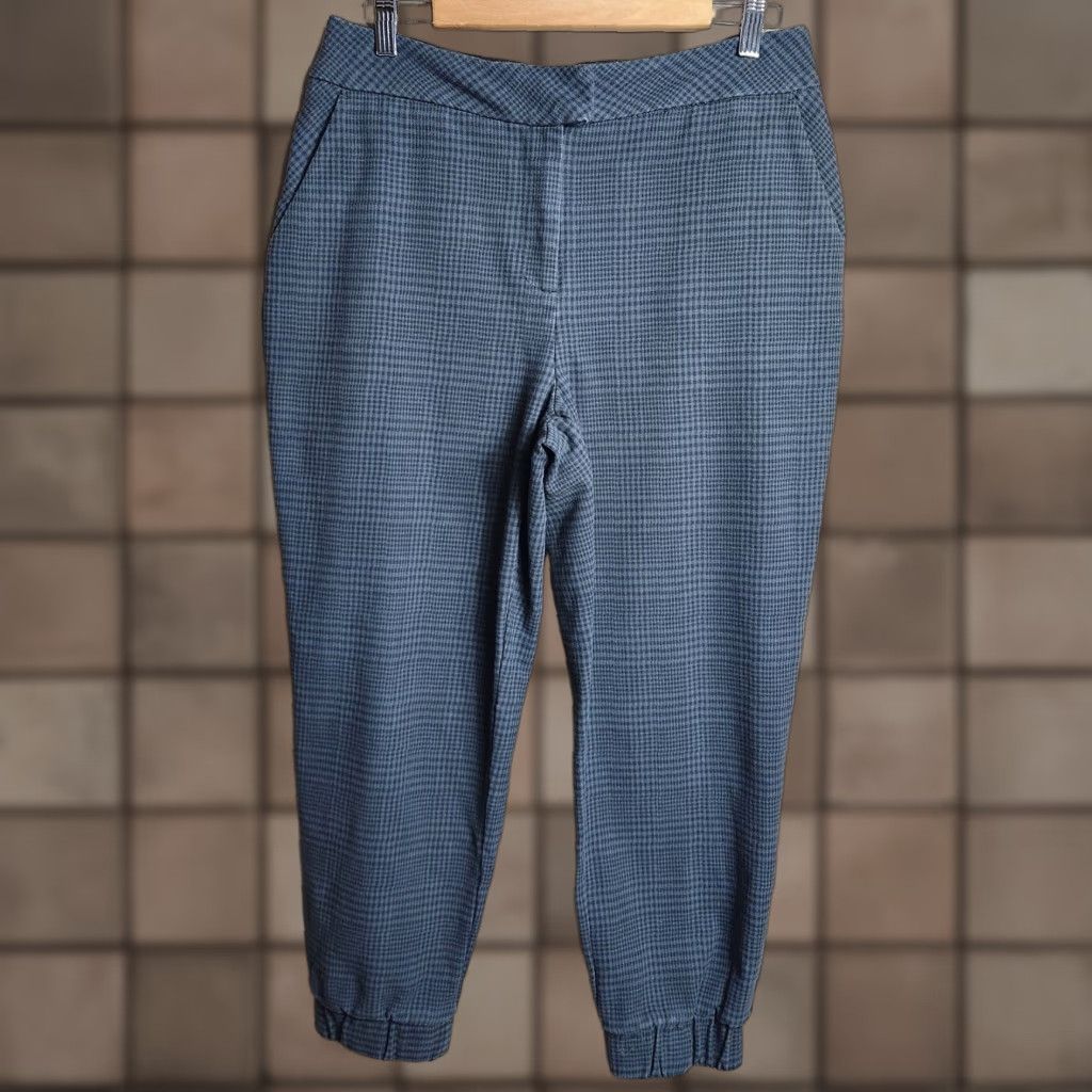 Sweaty Betty Sweaty Betty Pants Womens High Rise Gray Plaid 7/8 Trail Trousers Joggers Size L Size 36" / US 14 / IT 50 - 1 Thumbnail