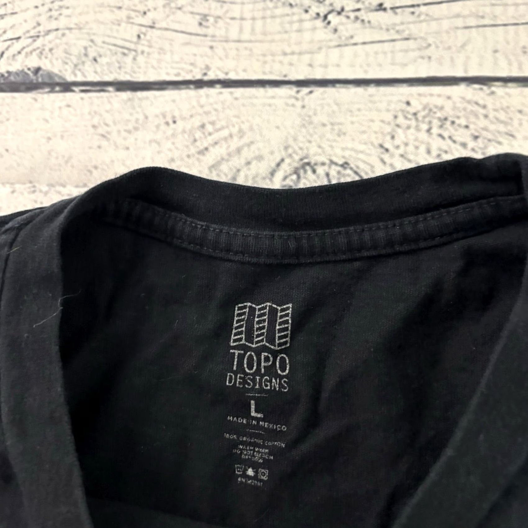 Topo Designs Topo Designs Long Sleeve Logo T Shirt Men L Black Size US L / EU 52-54 / 3 - 2 Thumbnail