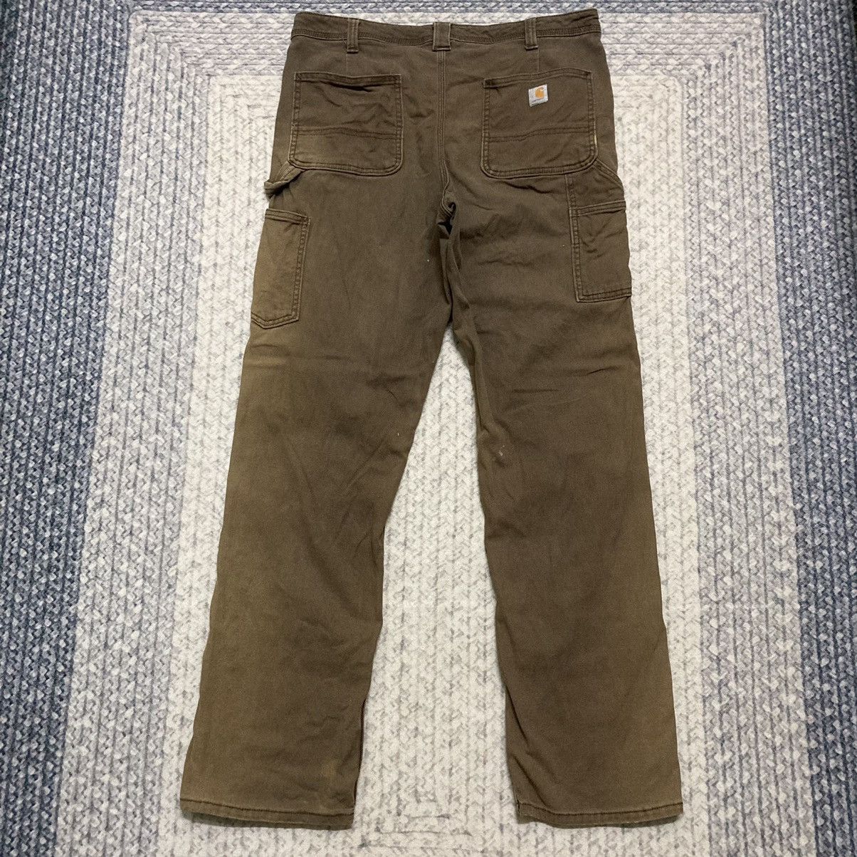 Carhartt × Carhartt Wip × Vintage Sunfaded Carhartt Brown Carpenter Pants with Some Paint Size US 32 / EU 48 - 7 Thumbnail