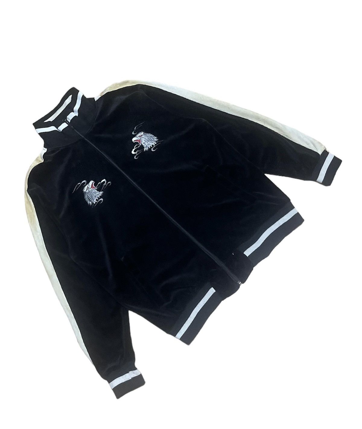 Japanese Brand Vintage Detictive Struct Sukajan Velvet Zip Jacket Size US M / EU 48-50 / 2 - 5 Thumbnail