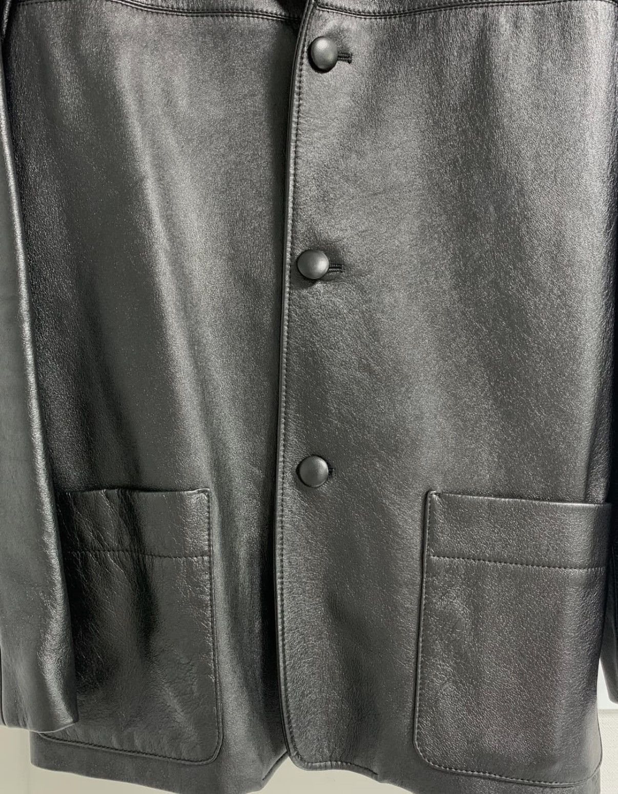 Saint Laurent Paris Saint laurent 15FW lamb leather single jacket sz50 Size US M / EU 48-50 / 2 - 5 Thumbnail