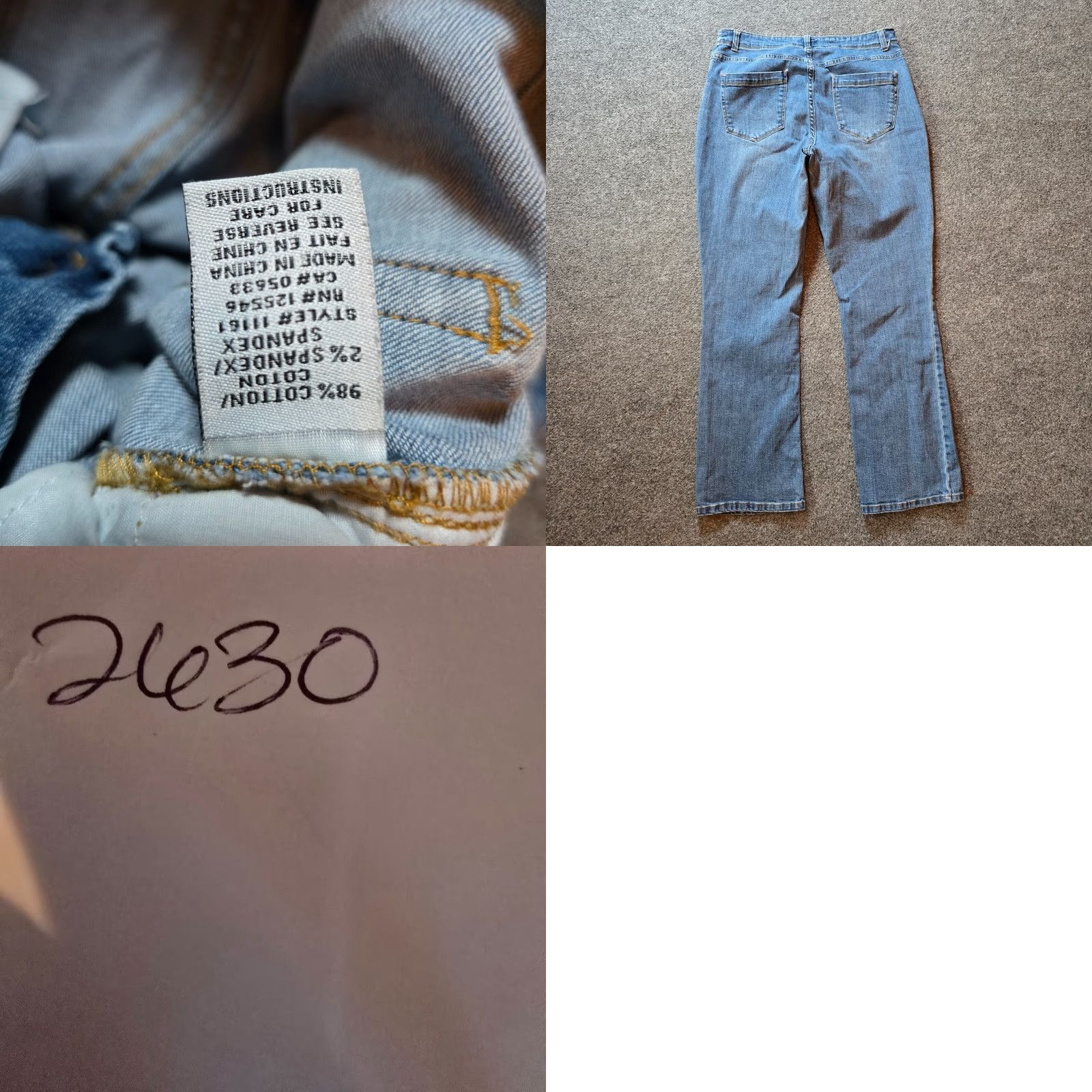 Habitat Habitat Jeans Womens Size 10 Blue Straight Boot Cut Stretch Casual Capsule Basic Jeans Size 32" / US 10 / IT 46 - 8 Thumbnail
