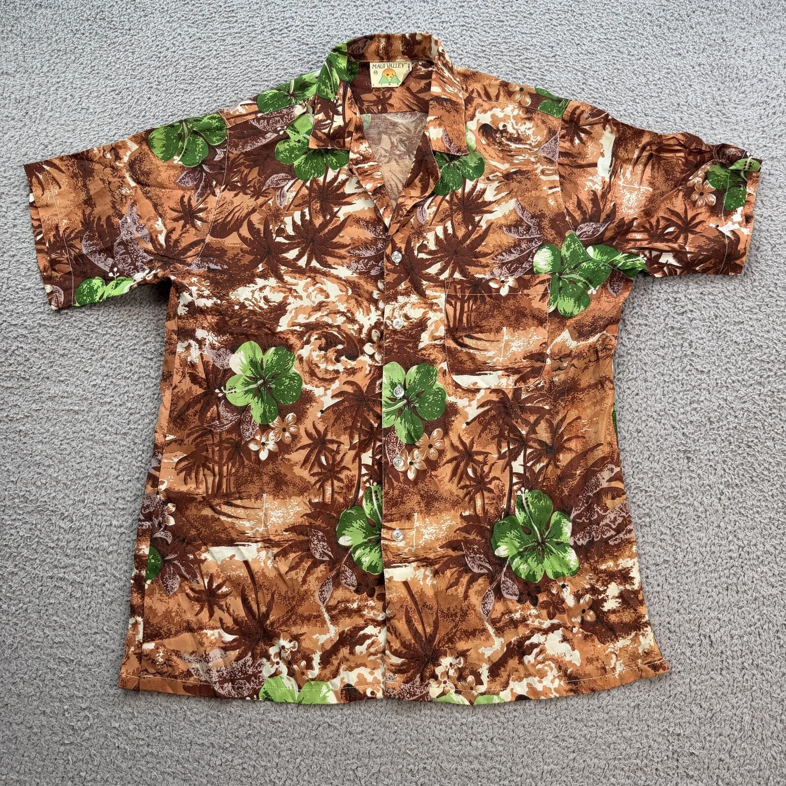 Other Vintage Maui Valley Hawaiian Rayon Aloha Shirt Tropical M Size US M / EU 48-50 / 2 - 1 Thumbnail