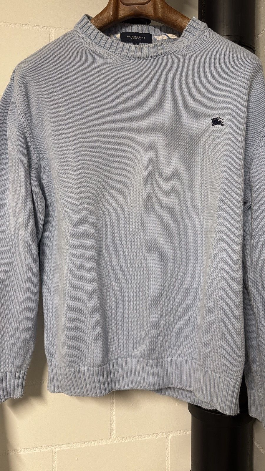 Burberry Burberry Baby Blue Sweater Size US L / EU 52-54 / 3 - 1 Thumbnail