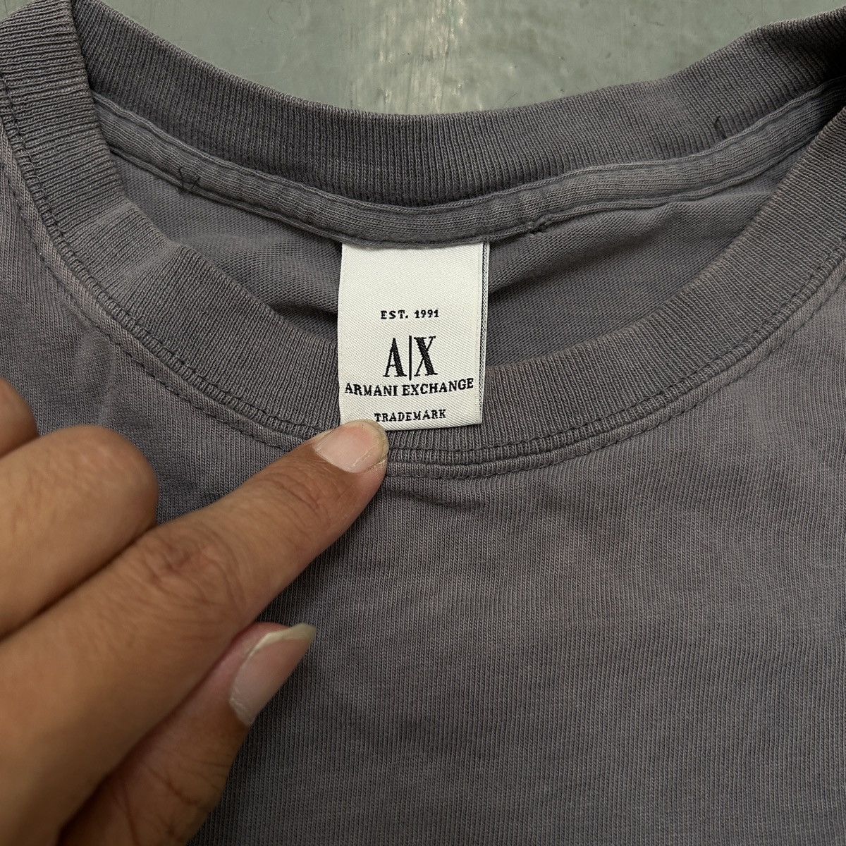 Vintage Armani Exchange Vintage Logo Tee Size US S / EU 44-46 / 1 - 4 Thumbnail
