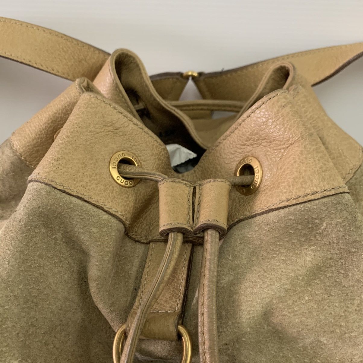 Gucci Gucci Vintage Suede Leather Backpack Bag Size ONE SIZE - 4 Thumbnail