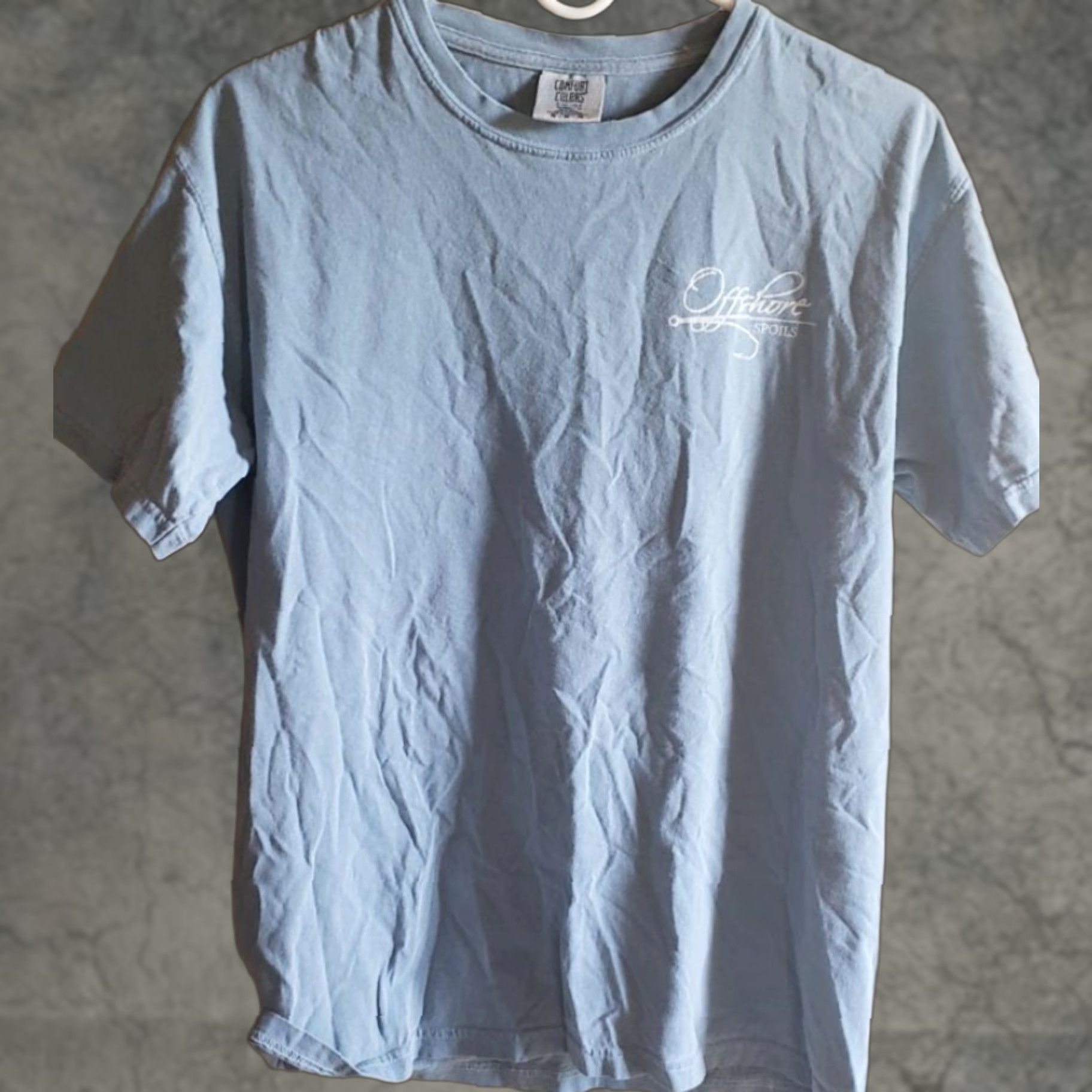 Vintage Offshore Spoils T-Shirt Men M Blue Short Sleeve Logo Tuna Not Without a Fight Logo Print Cotton Vintage? No (Original is not vintage) Size US M / EU 48-50 / 2 - 1 Thumbnail