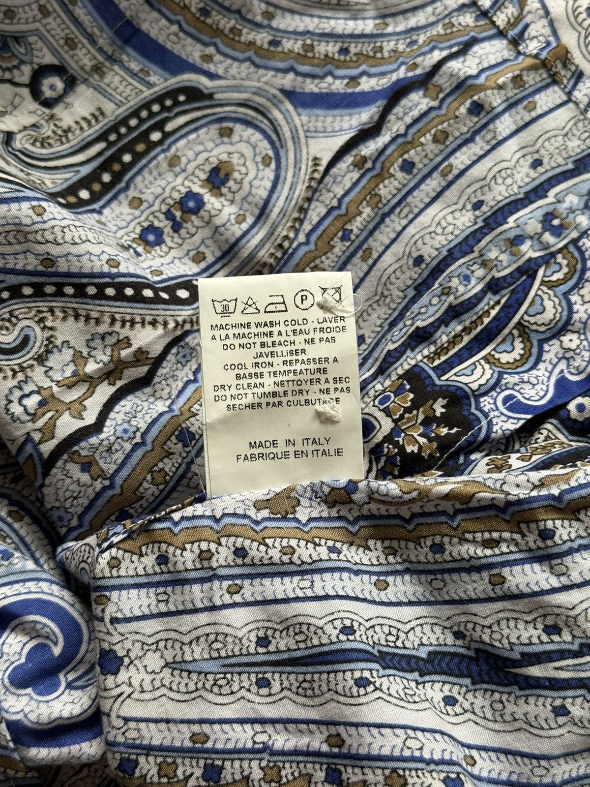 Designer × Etro Etro avant garde iconic graphic buttons up shirt blouse Size L / US 10 / IT 46 - 8 Thumbnail
