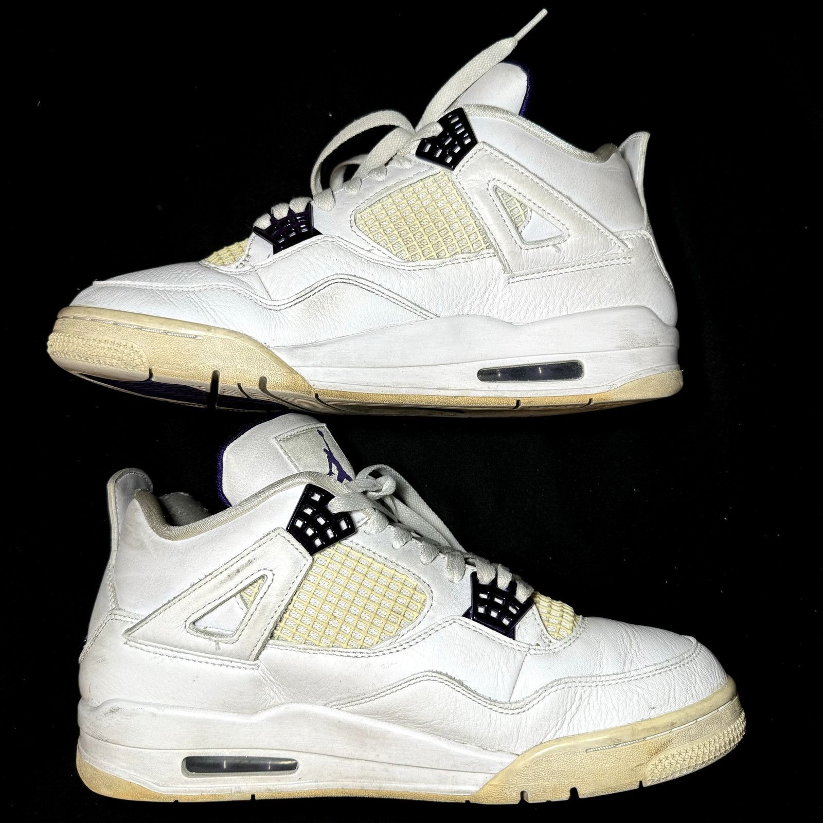 Size 10 - Nike Air Jordan 4 Retro Purple Metallic Shoes