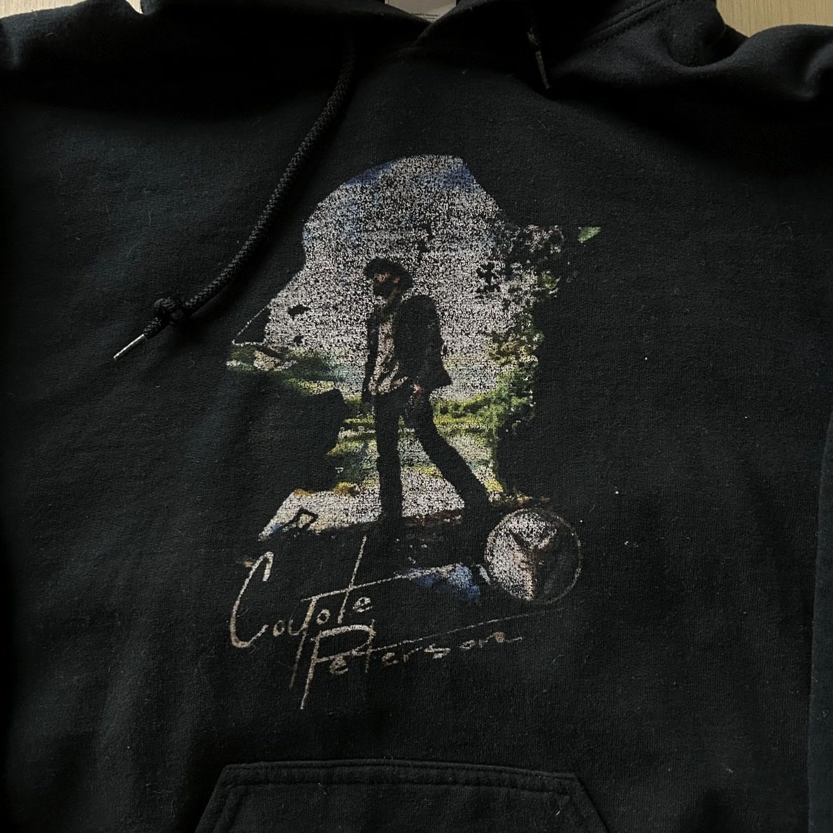 Gildan Gildan Mens Hooded Fleece Sweatshirt - Size S Black Coyote Graphic Size US S / EU 44-46 / 1 - 2 Thumbnail