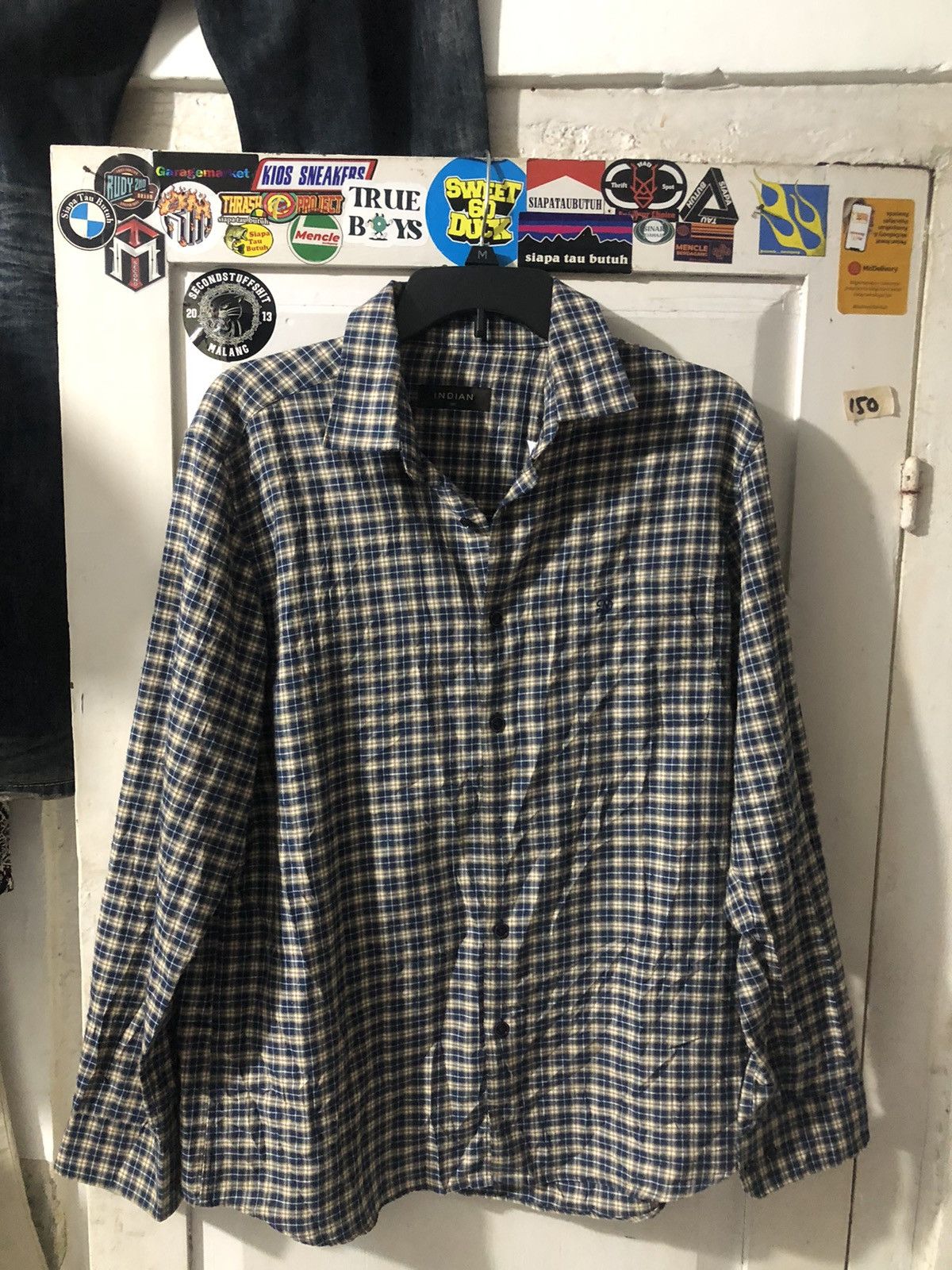 Flannel FLANNEL x INDIAN BLUE/YELLOW/WHITE Size US XXL / EU 58 / 5 - 1 Thumbnail