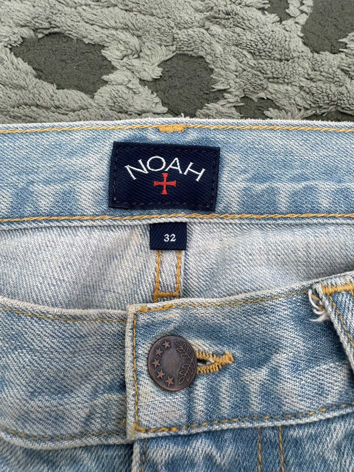 Noah Made In USA Light Blue Stonewash Selvedge Five Pocket Denim Size US 32 / EU 48 - 7 Thumbnail