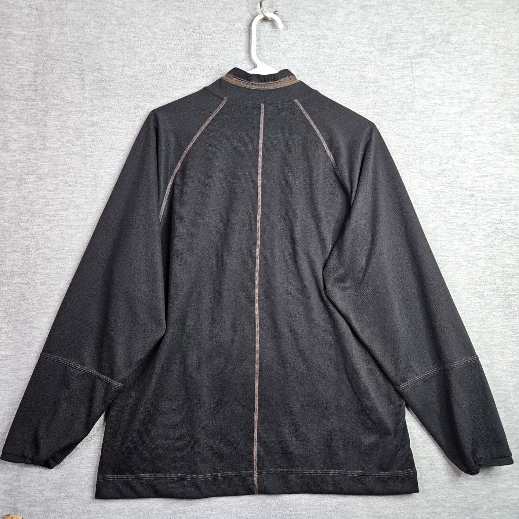 Vintage Rajabrooke Men’s Light Black 1/4 Zipper Long Sleeve Polo Sz S Shirt Regular Black Polo Men's Short Sleeve? Size US S / EU 44-46 / 1 - 2 Thumbnail