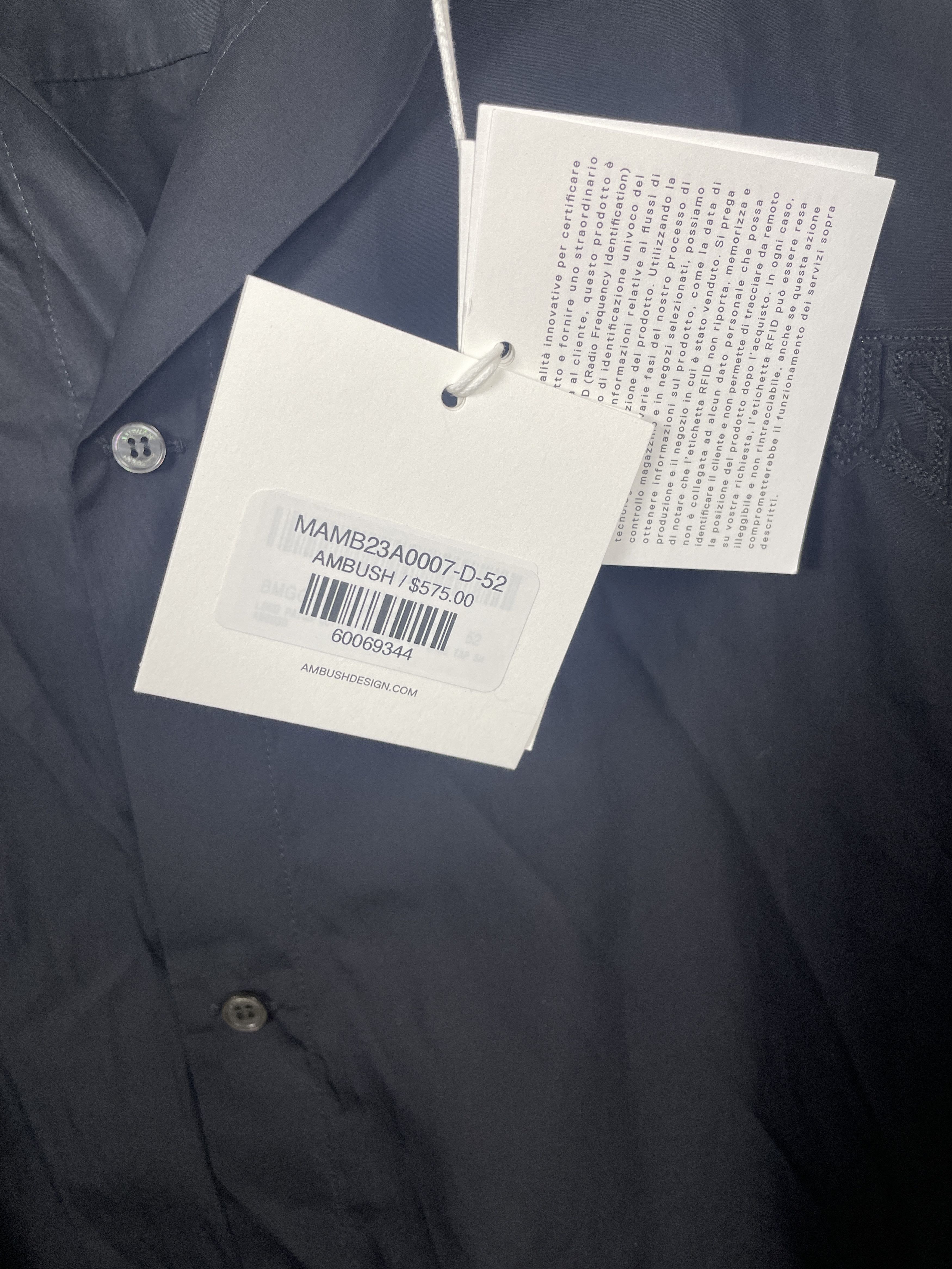 Ambush Design Ambush Logo Patch Button-Up Shirt Size US L / EU 52-54 / 3 - 6 Thumbnail