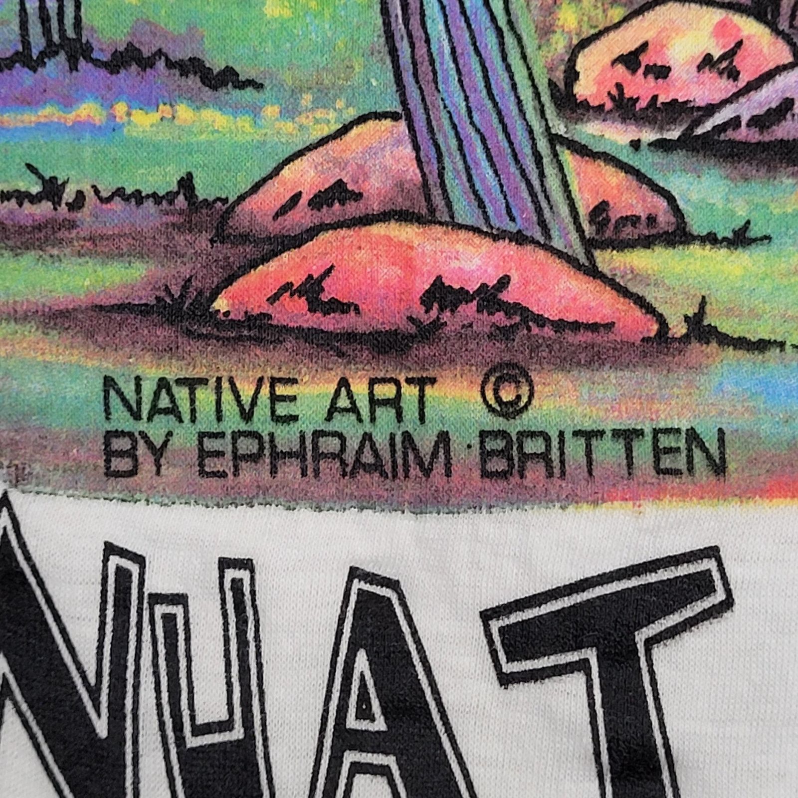 Other VTG 90s Ephraim Britten Divi Tree T-Shirt L Surreal Aruba Size US L / EU 52-54 / 3 - 5 Thumbnail