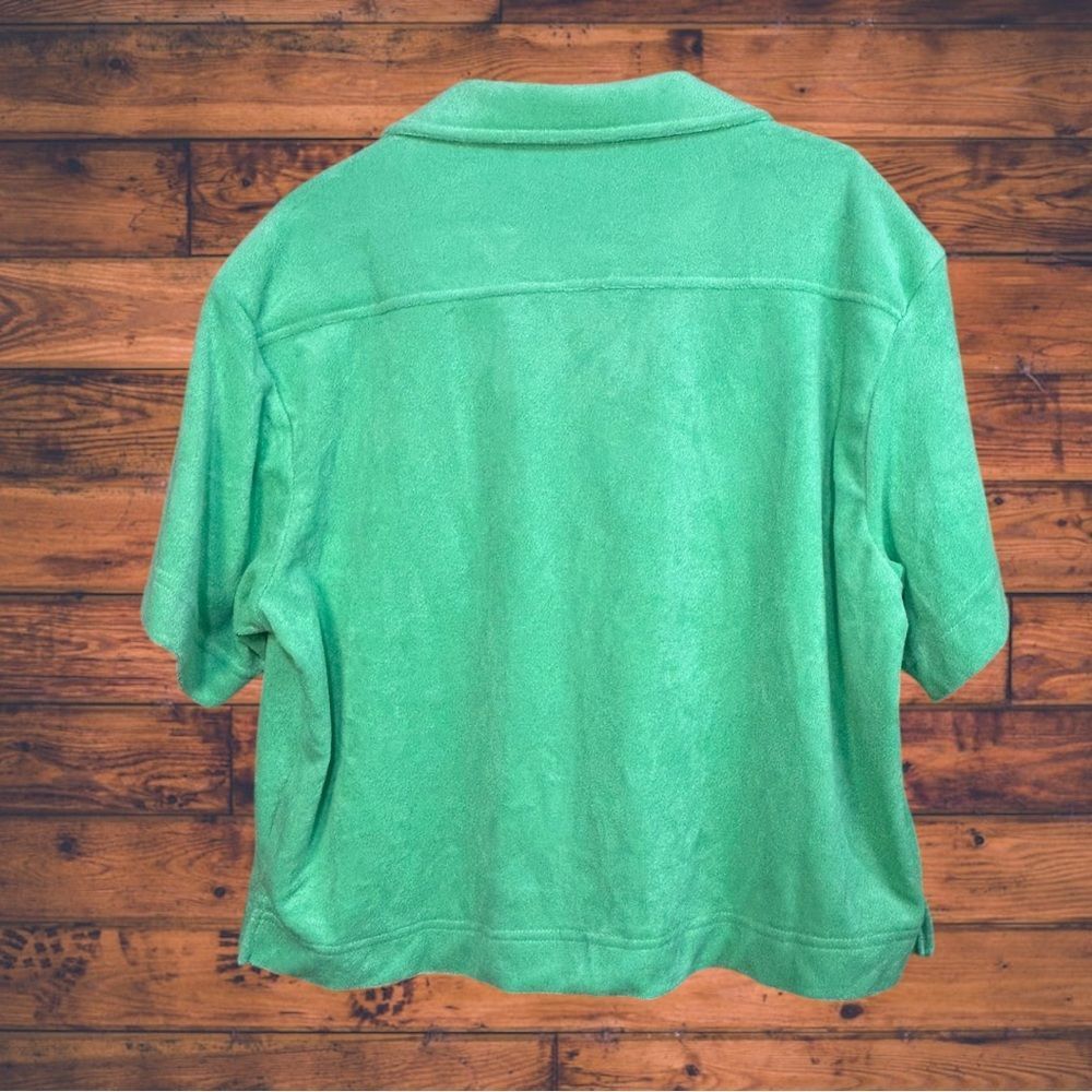 Other Fabletics Island Terry Boxy Button Up Shirt Medium Size M / US 6-8 / IT 42-44 - 2 Thumbnail