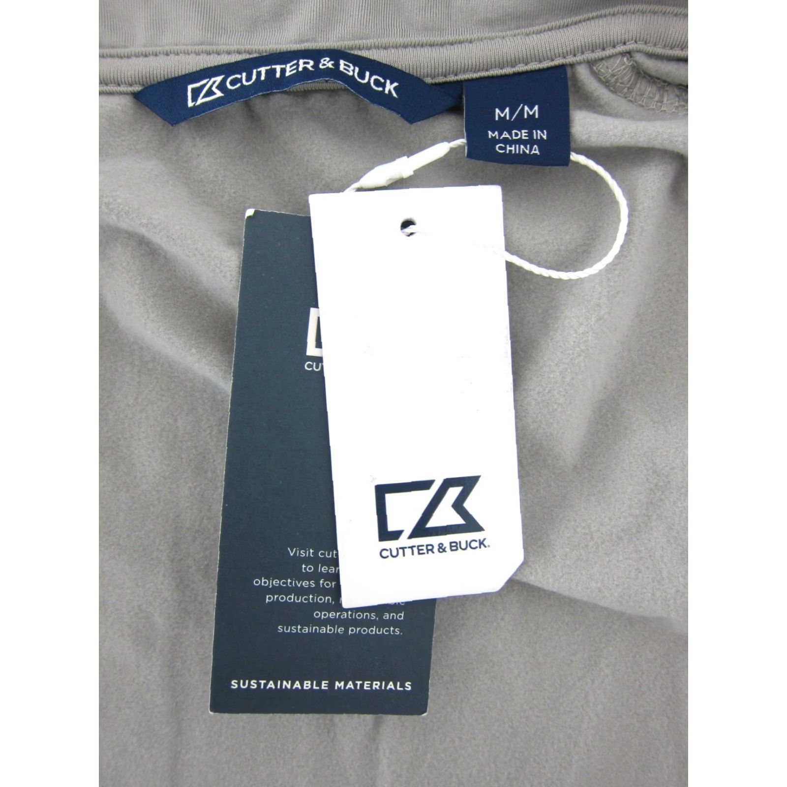 Cutter & Buck NWT Cutter & Buck Grey Full Zip Windbreaker Jacket Men M Size US M / EU 48-50 / 2 - 5 Thumbnail