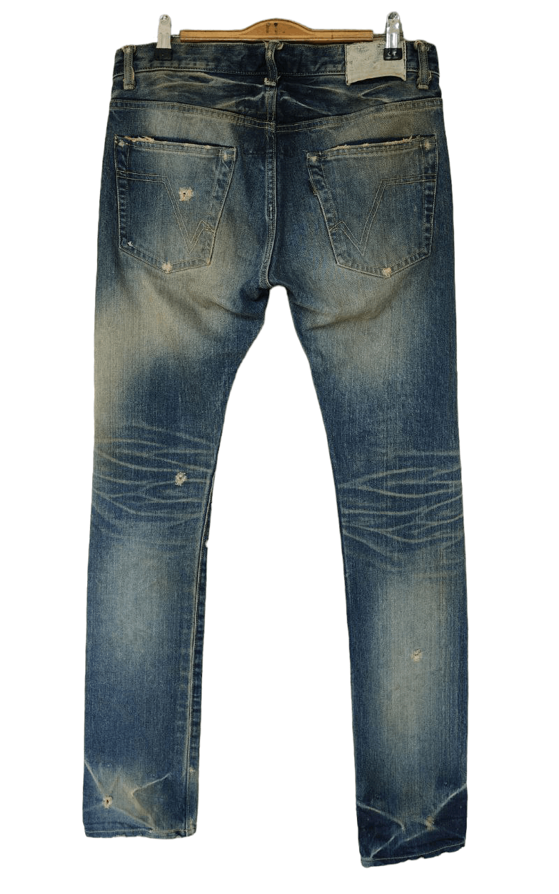 Japanese Brand Plein Printed Denim Size US 31 - 2 Thumbnail