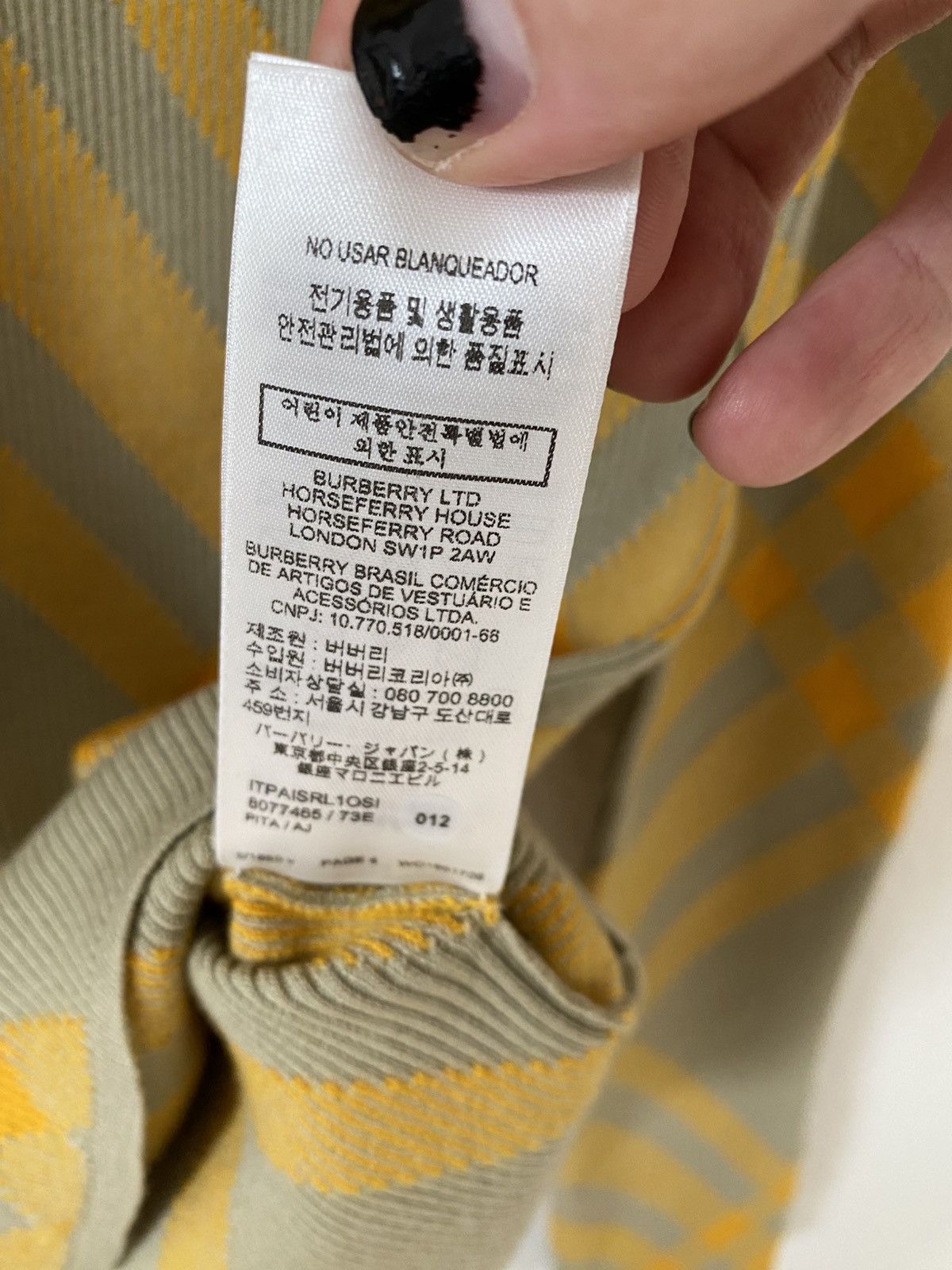 Burberry Burberry Fine Knitted Sweatshirt With Check-Pattern Size US S / EU 44-46 / 1 - 7 Thumbnail