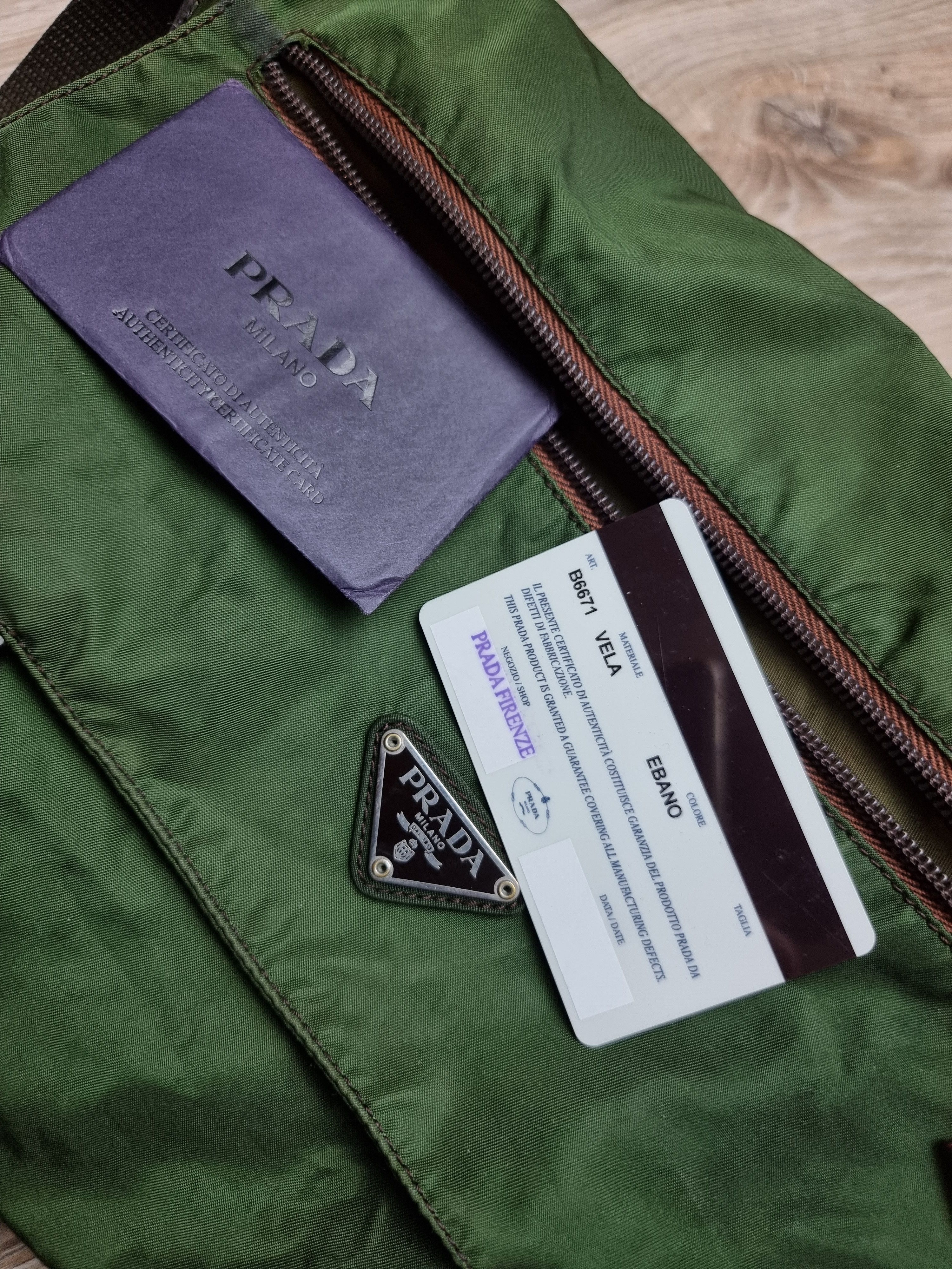 Prada Prada shoulder bag nylon khaki dark green Size ONE SIZE - 4 Thumbnail