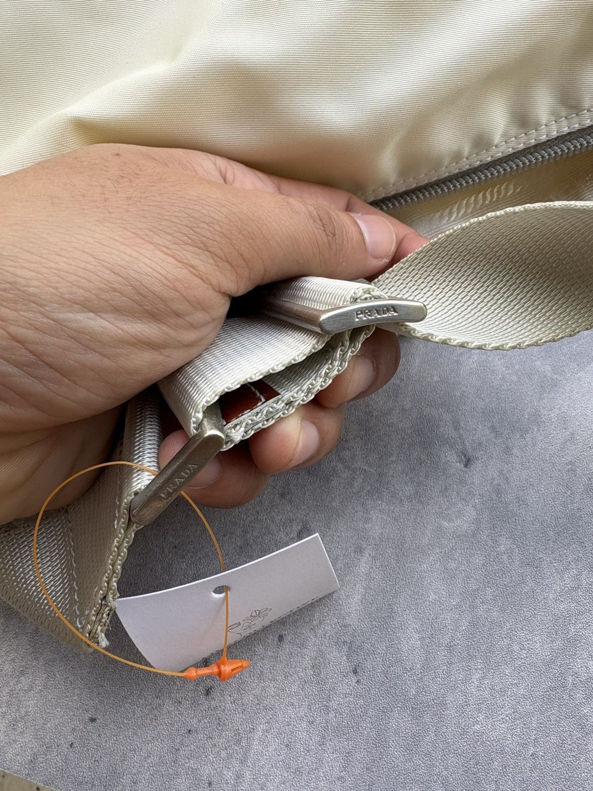 Prada Prada Shouldher bag Nylon Cream Size ONE SIZE - 11 Thumbnail