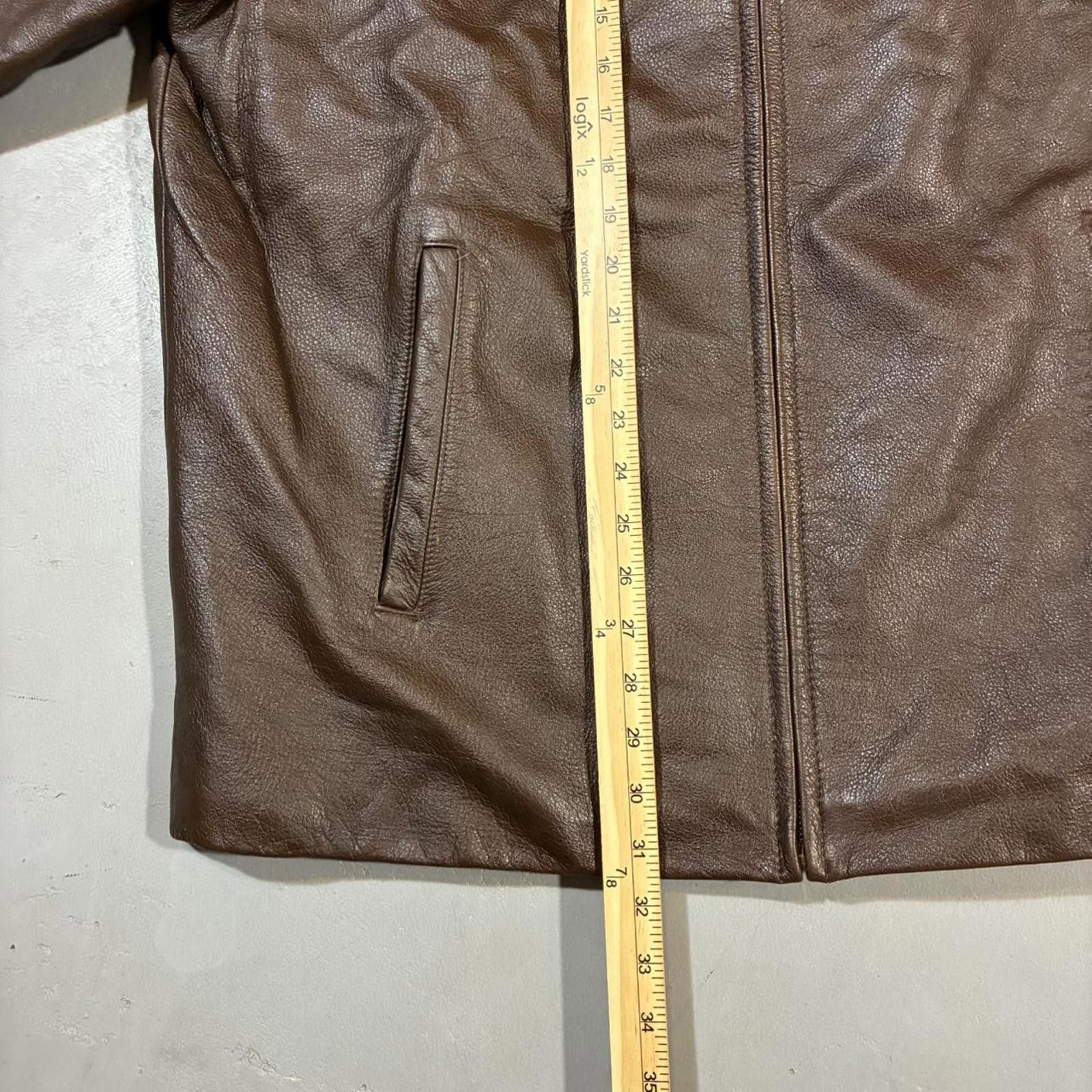 St. Johns Bay Vintage 90s St. Johns Bay Brown Leather Blazer Jacket Size US XL / EU 56 / 4 - 7 Thumbnail