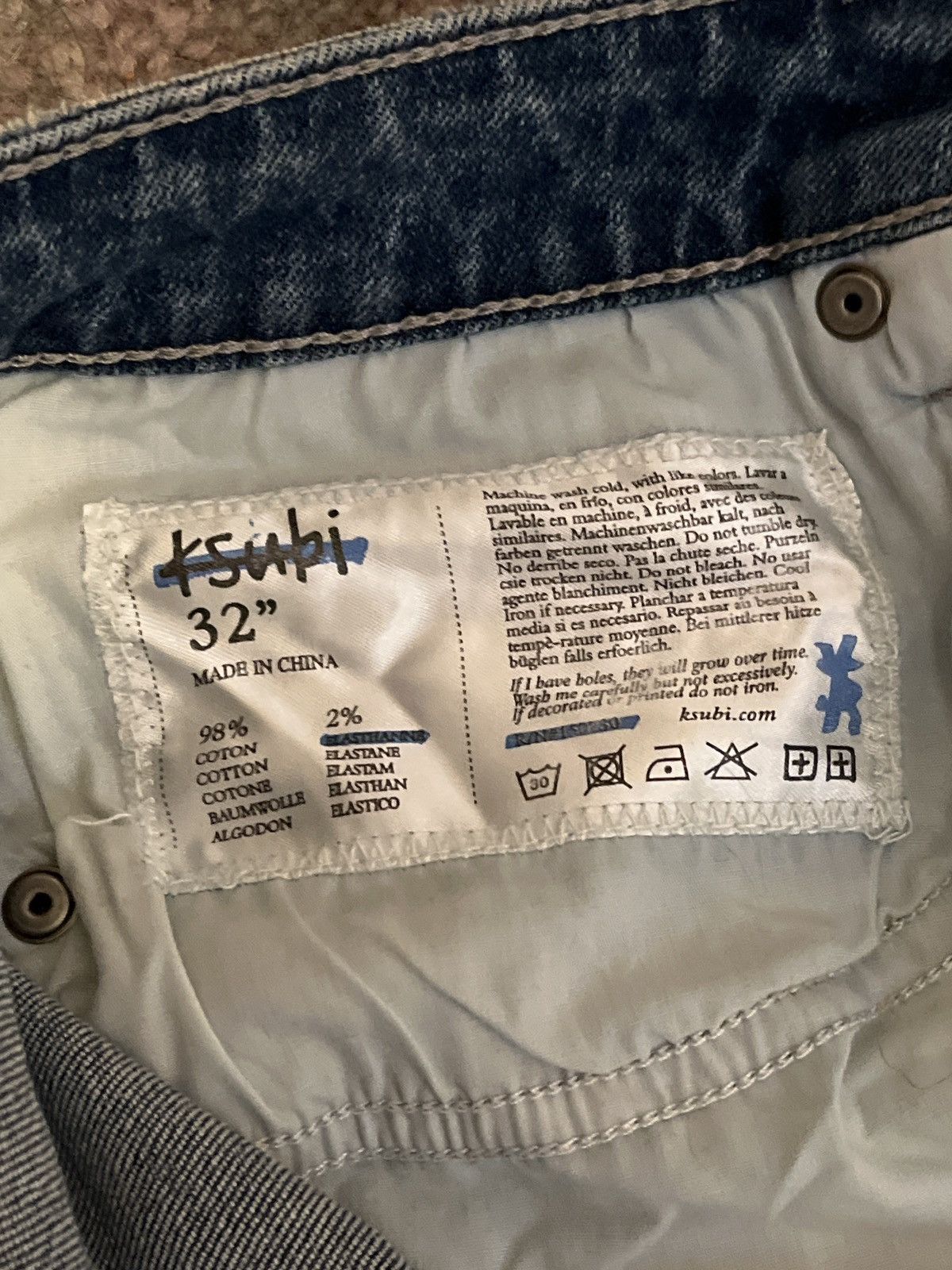Ksubi Chitch Punk Thrashed jeans Size US 32 / EU 48 - 6 Thumbnail