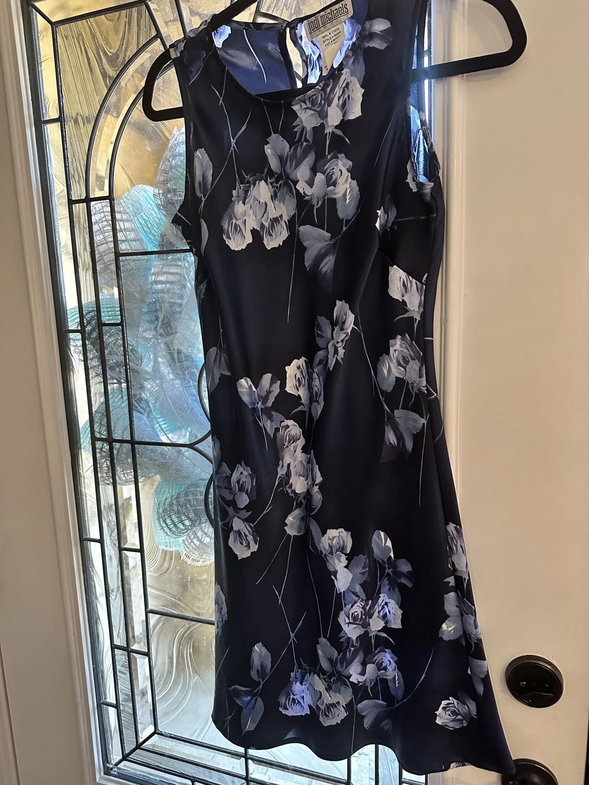 Designer Elegant Floral Print Dress by Jodi Michaels Size M / US 6-8 / IT 42-44 - 4 Thumbnail