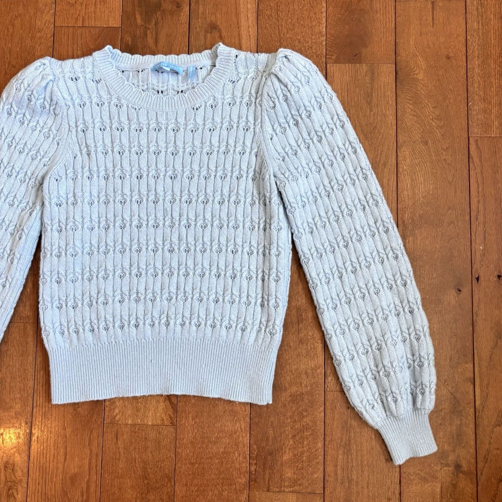 Vintage Womens Draper James Blue Sweater Wool Cashmere Blend sz M Size M / US 6-8 / IT 42-44 - 2 Thumbnail