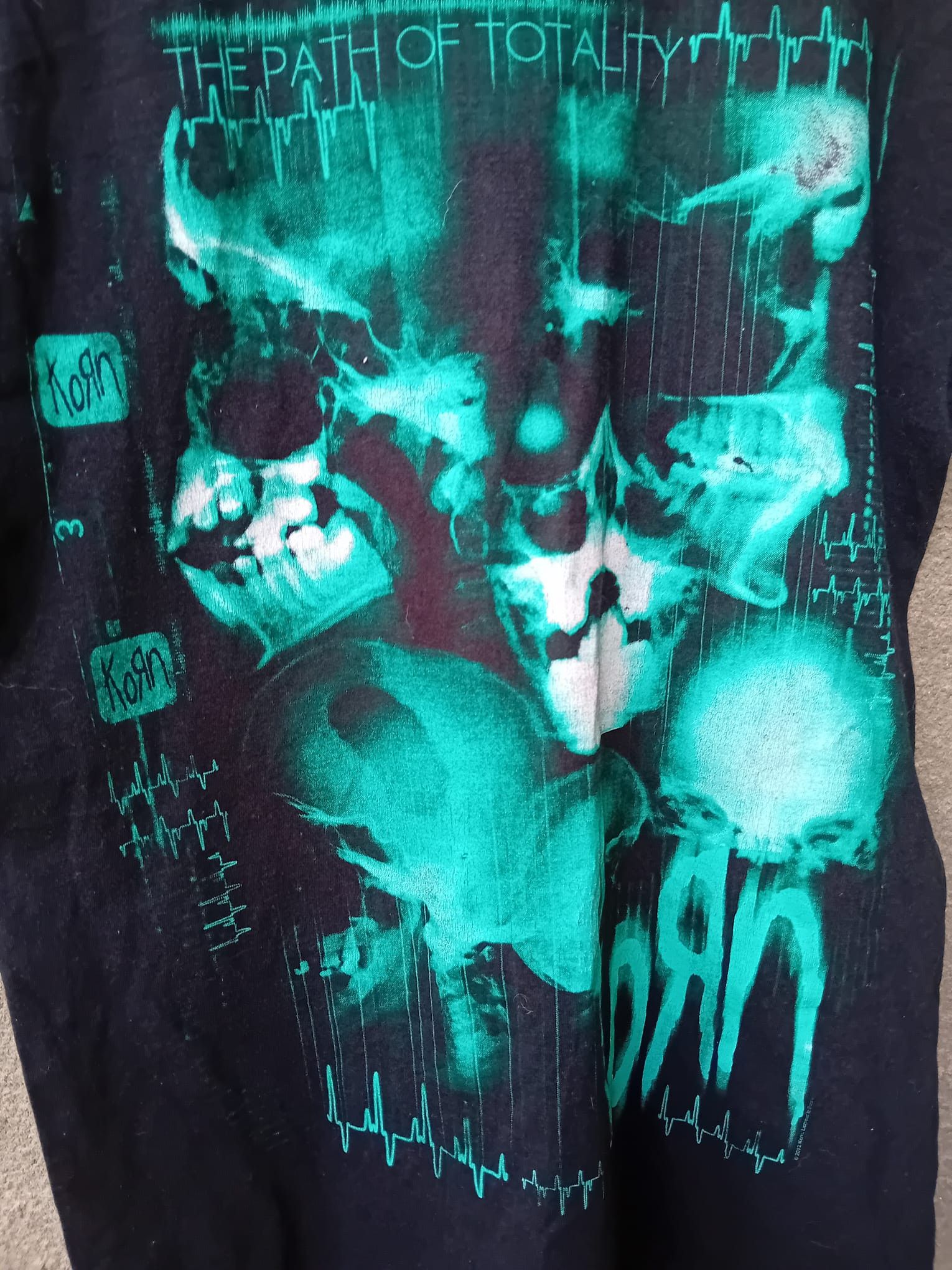Band Tees Korn The Path Of Totality 2012 tour Band t-shirt sz S Size US S / EU 44-46 / 1 - 4 Thumbnail