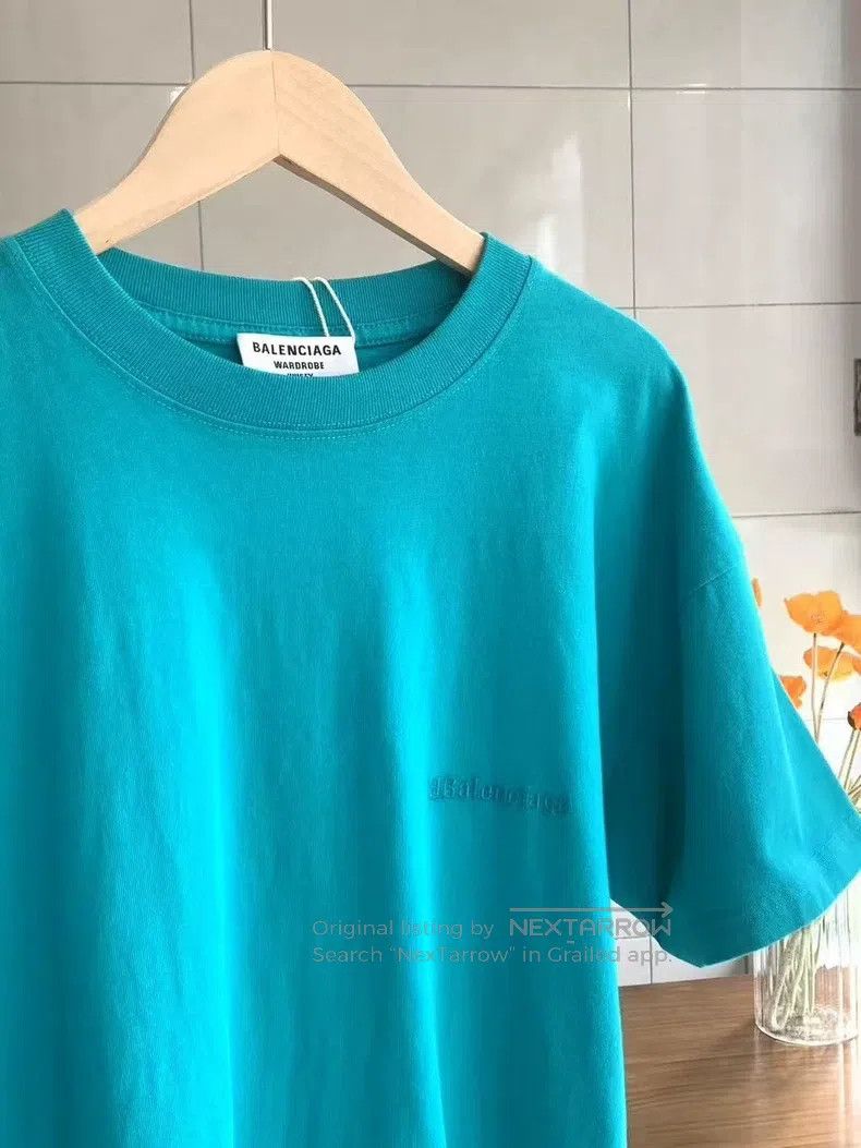 Balenciaga Balenciaga Small Logo Embroidered Short Sleeve T-Shirt, XS Size US XS / EU 42 / 0 - 3 Thumbnail