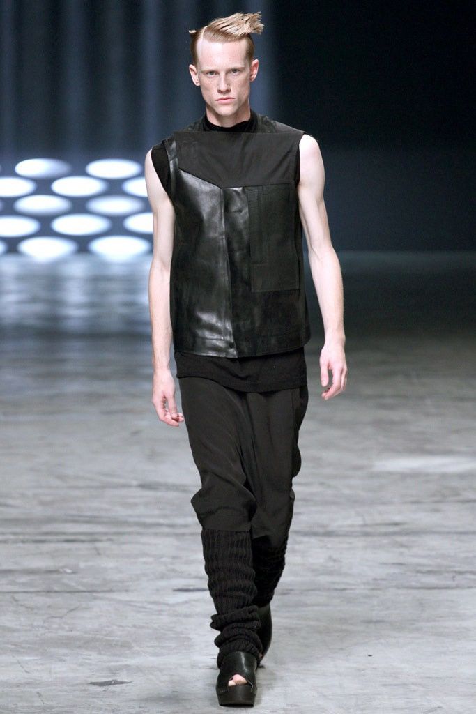 image of Rick Owens Island Ss13 Jungle Vest Size 50 in Black, Men's