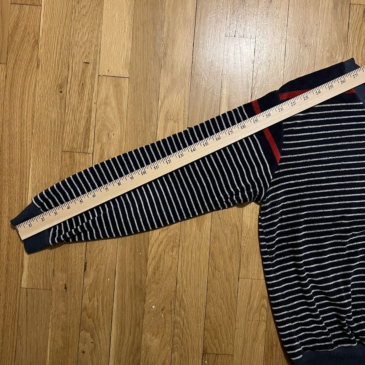 Sears Vintage 70s Sears Sportswear Stripped Sweater Medium Blue Size US M / EU 48-50 / 2 - 5 Thumbnail