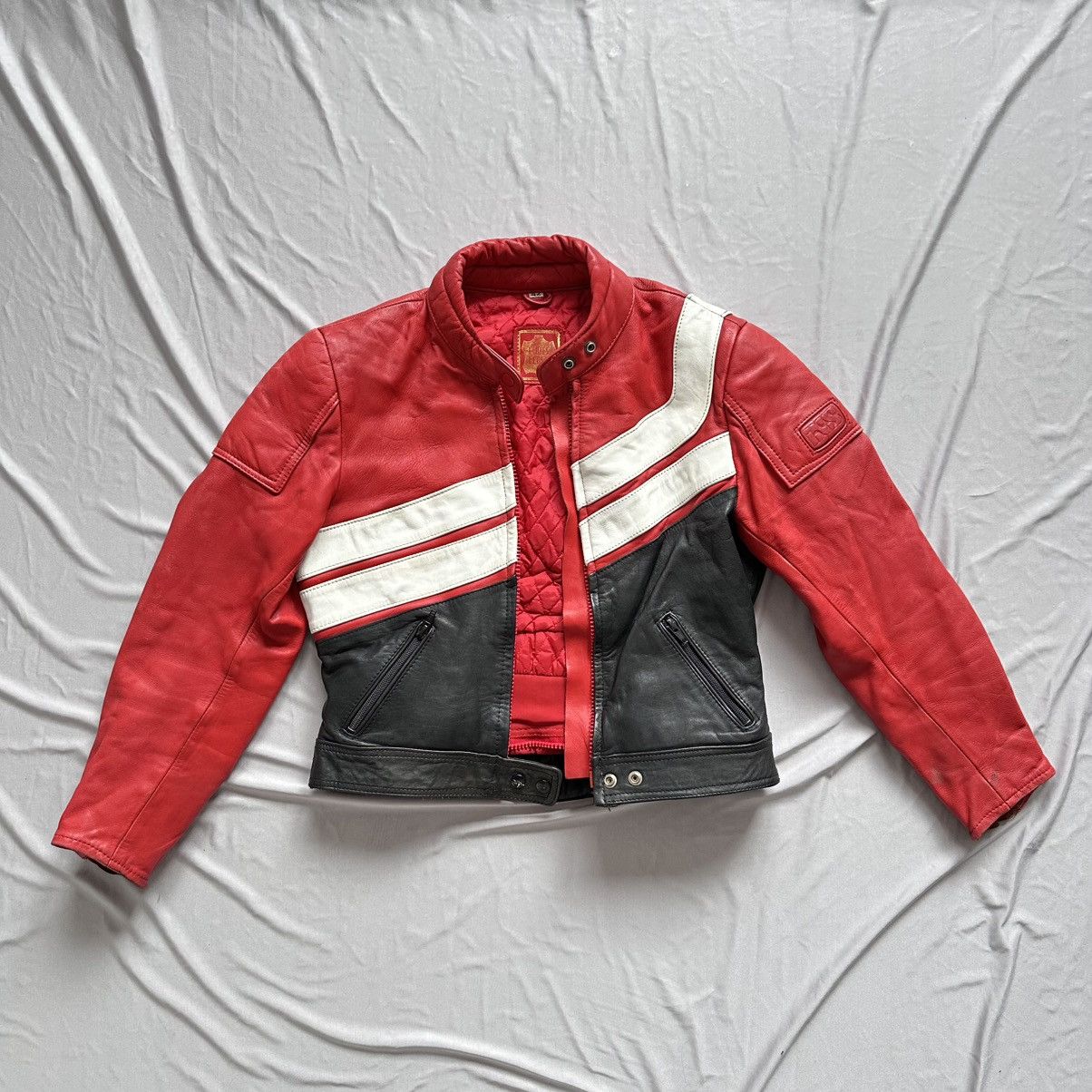 Vintage Vintage IXS Leather Motorcycle Jacket - Rare Model Size M / US 6-8 / IT 42-44 - 5 Thumbnail