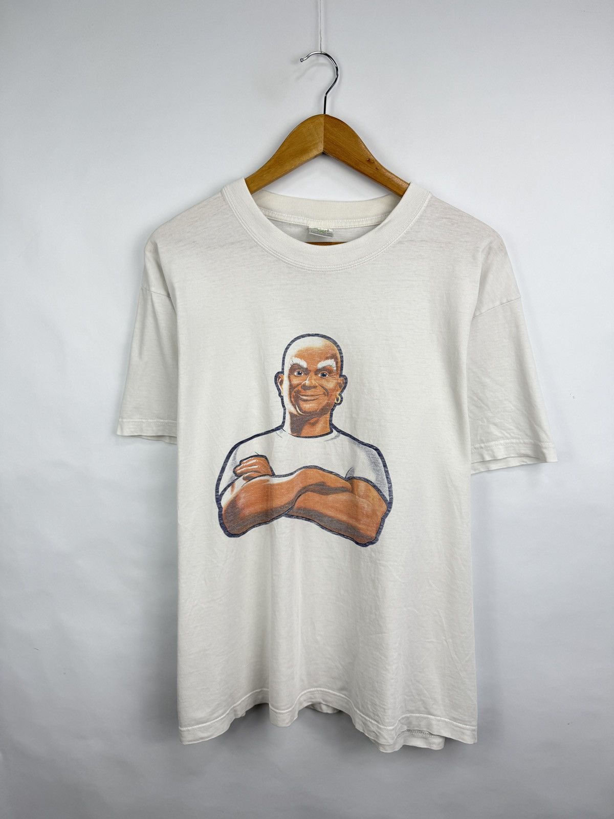 Vintage 🇺🇸 Vintage 90s Mr Clean Proper Humor Y2K T-Shirt Rare Retro Size US L / EU 52-54 / 3 - 3 Thumbnail