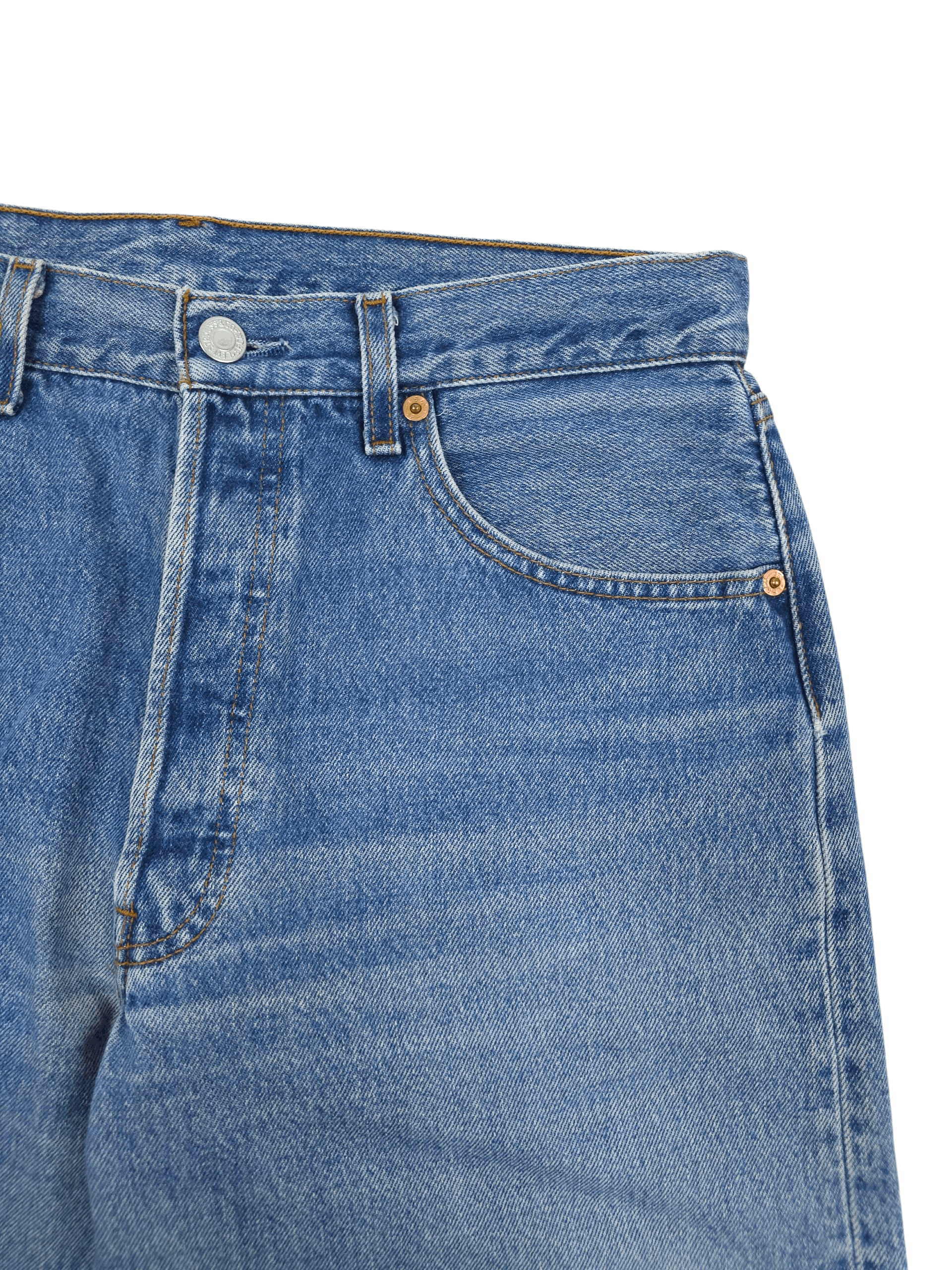 Levi's 💎 33/32 90's Levi's 501 Straight Regular Washed Jeans Y2K Size US 33 - 4 Thumbnail