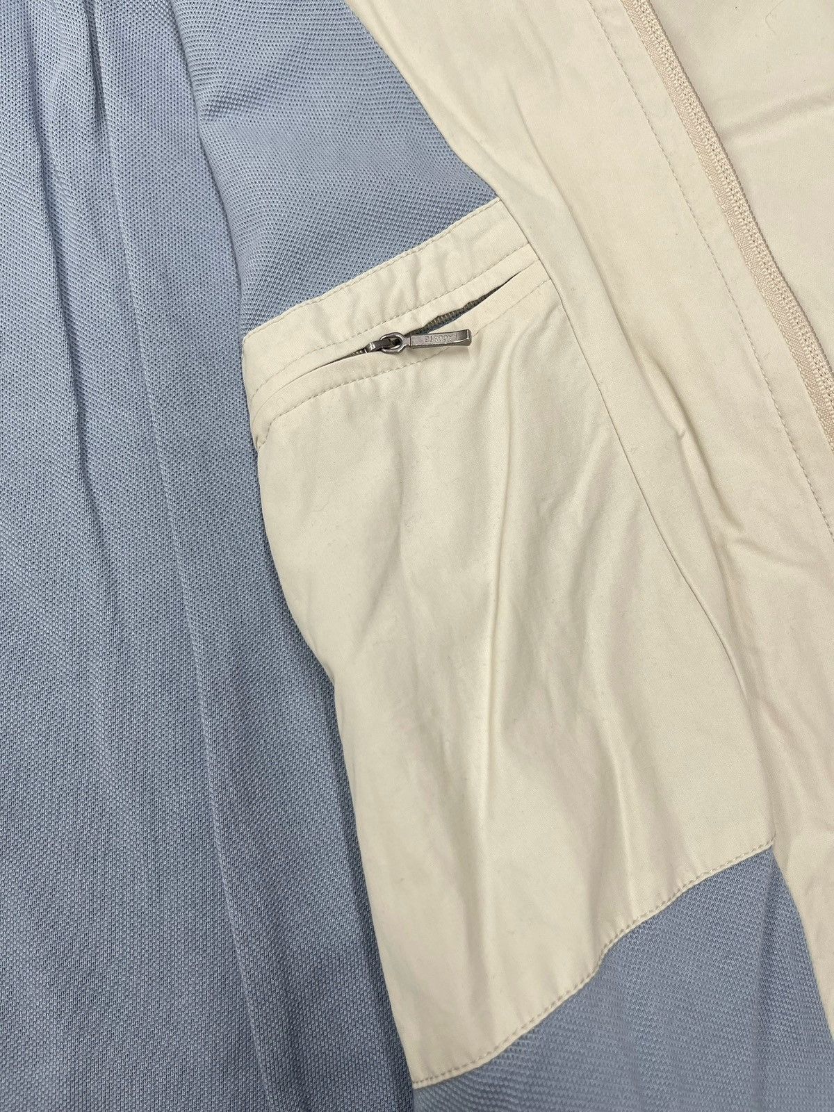 Lacoste Vintage Lacoste 90s Bomber Jacket Beige Metal Logo Crokodile Size US L / EU 52-54 / 3 - 11 Thumbnail