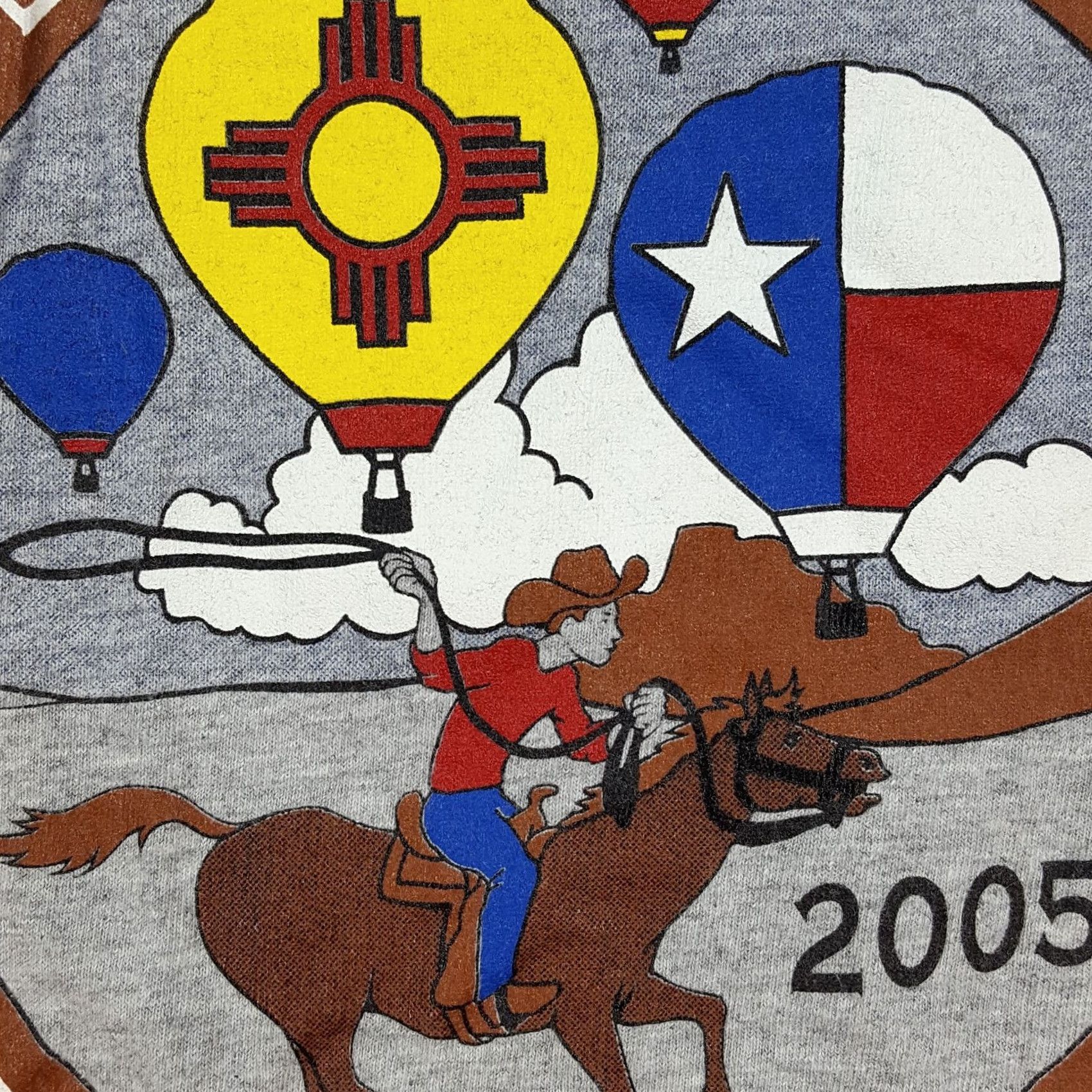 Gildan VINTAGE Y2K Cowboy Western T Shirt Gray Size L Gildan Short Sleeve Crew Neck Men XL? Size US L / EU 52-54 / 3 - 4 Thumbnail