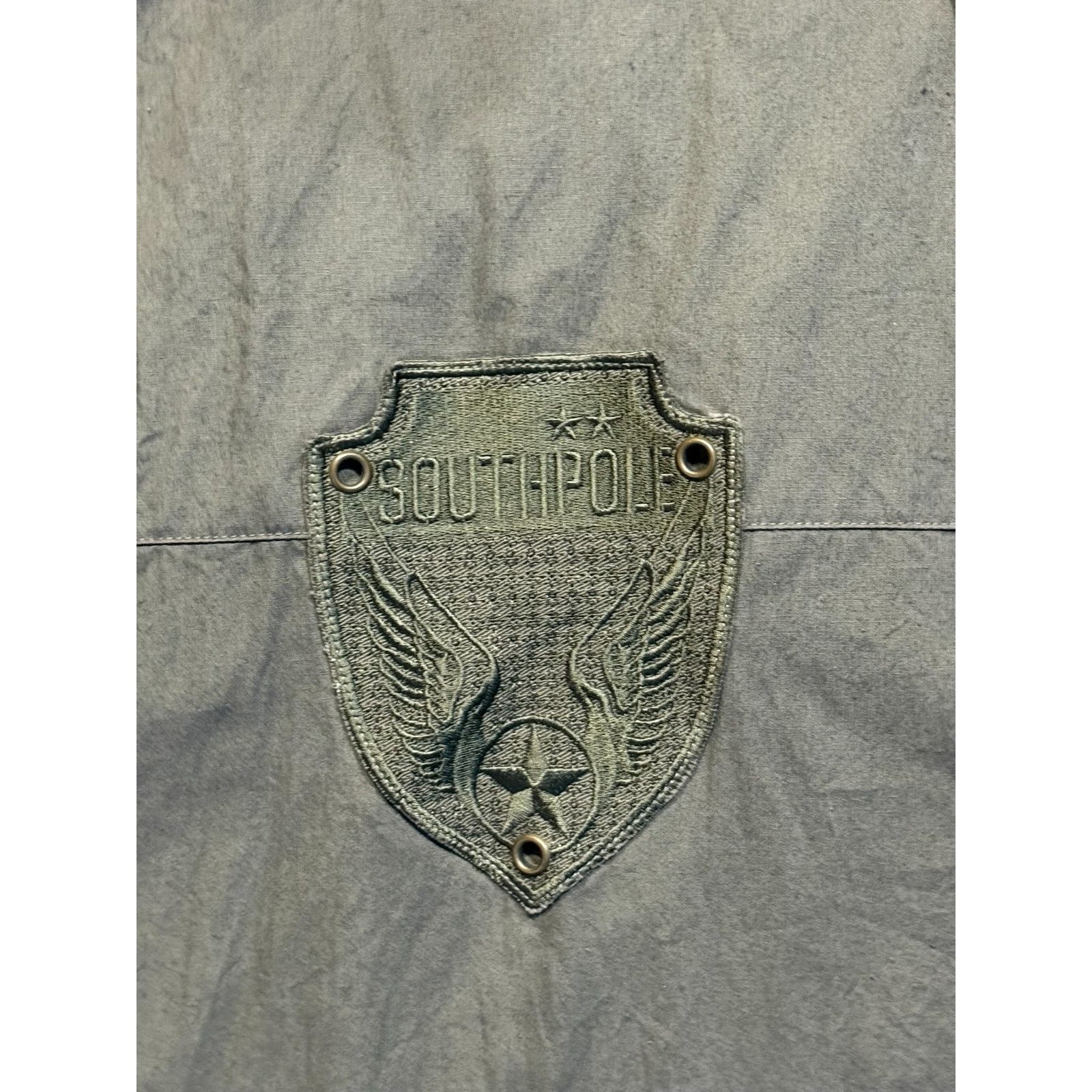 Southpole Vtg Southpole Button Up Shirt Military Utility Men's Size XL Size US XL / EU 56 / 4 - 4 Thumbnail