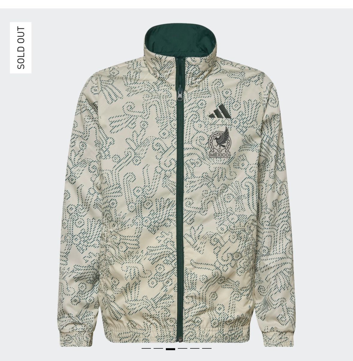 Adidas Mexico Anthem Jacket Reversible 2022 Size US L / EU 52-54 / 3 - 6 Thumbnail