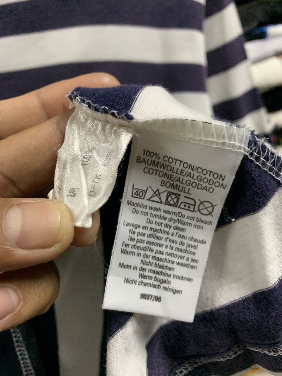 Burberry × Vintage Vintage Burberrys Embroidery Logo Navy Stripe Size US S / EU 44-46 / 1 - 8 Thumbnail