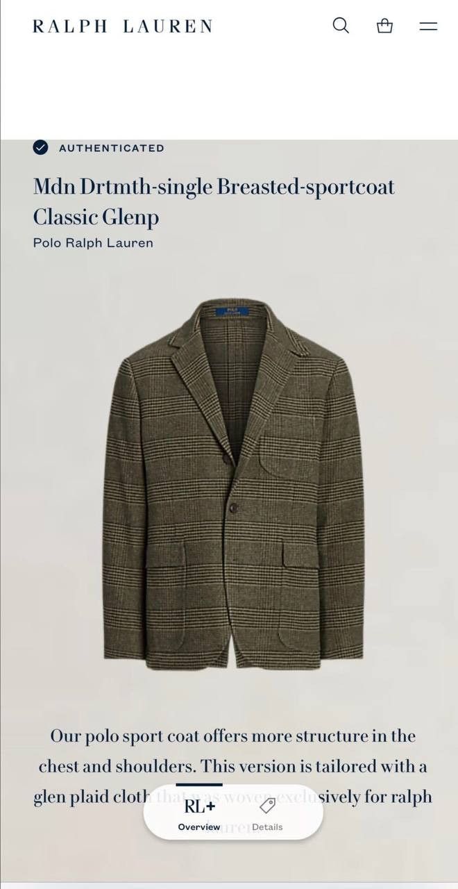Polo Ralph Lauren Polo Ralph Lauren Single Breasted Man Sportcoat Size 40 S Size 40S - 16 Thumbnail