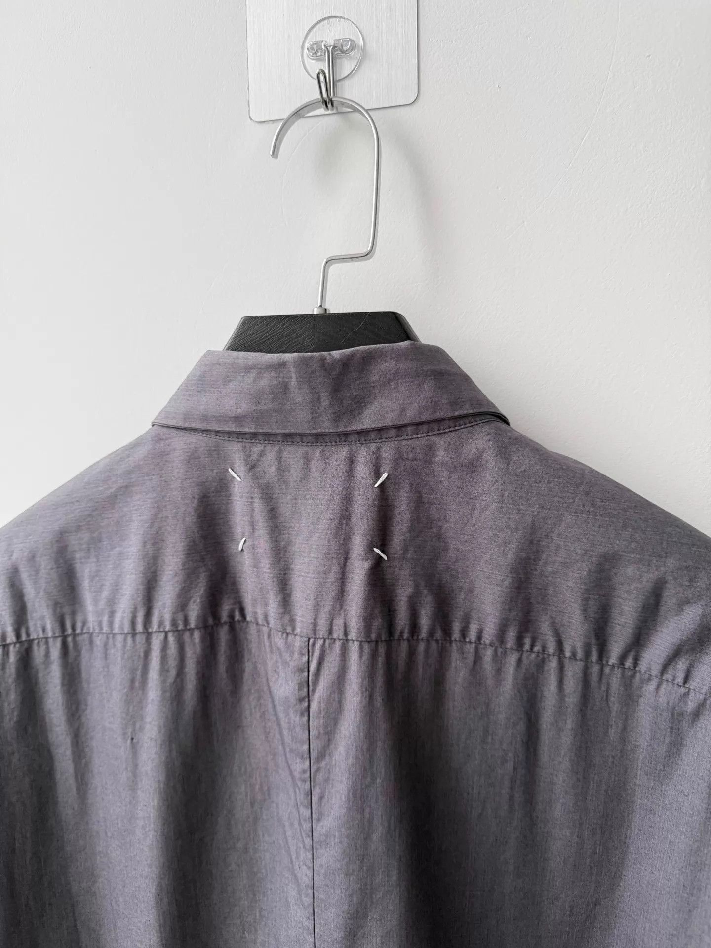 Other MMM F/W11 Dark Purple Cut Pleated Shirt 46 Distressed Size US S / EU 44-46 / 1 - 6 Thumbnail