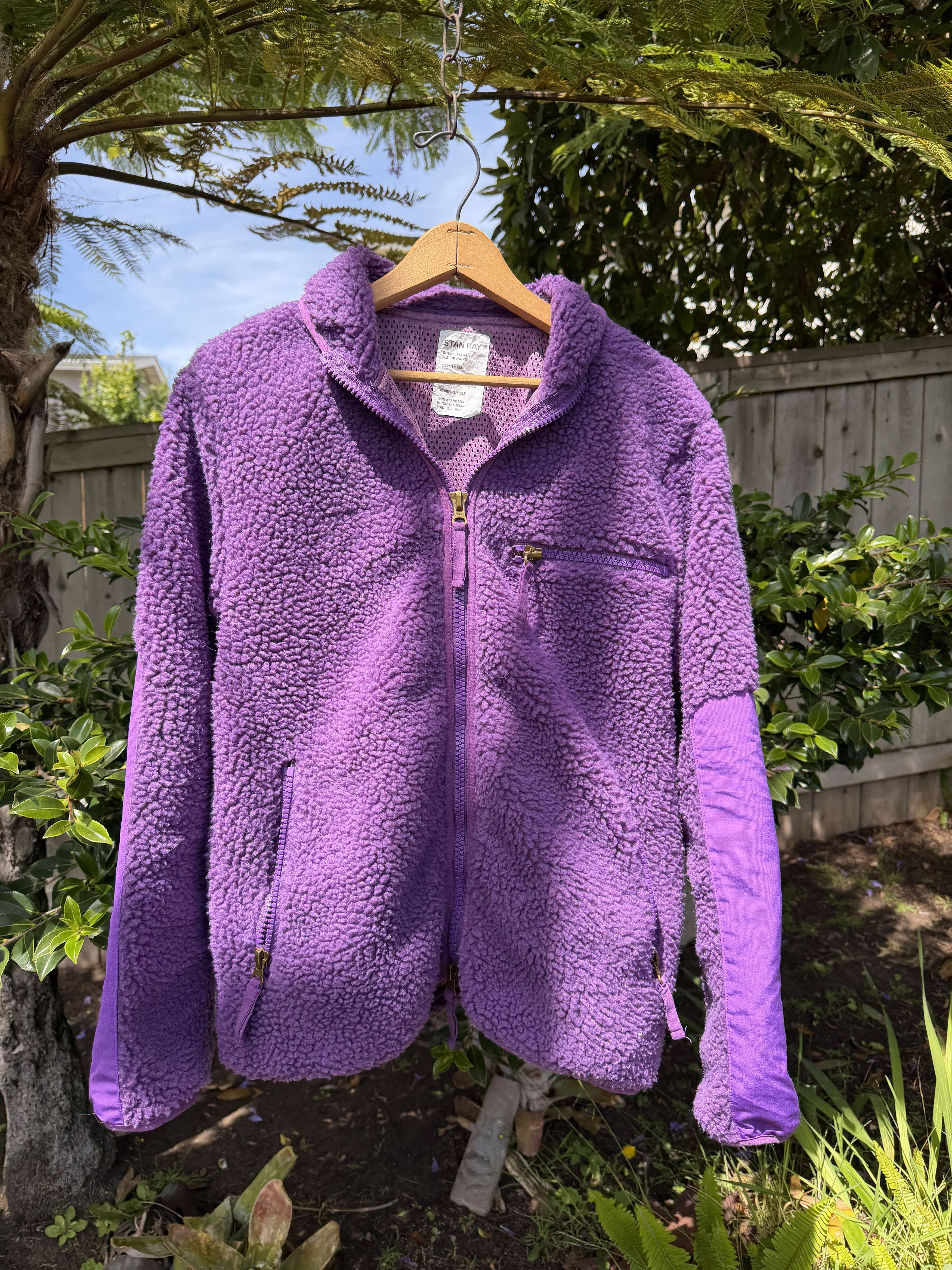 Stan Ray Stan Ray High Pile Fleece Zip-up Jacket in Purple Size Small Size US S / EU 44-46 / 1 - 1 Thumbnail